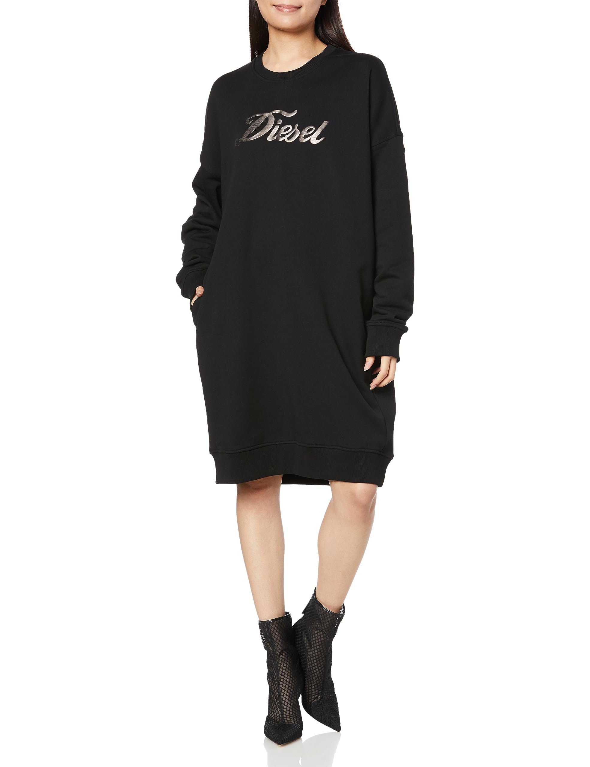 DIESEL ディーゼル D-ROBBIE-NEW-ITA-FOIL クルーネック スウェット