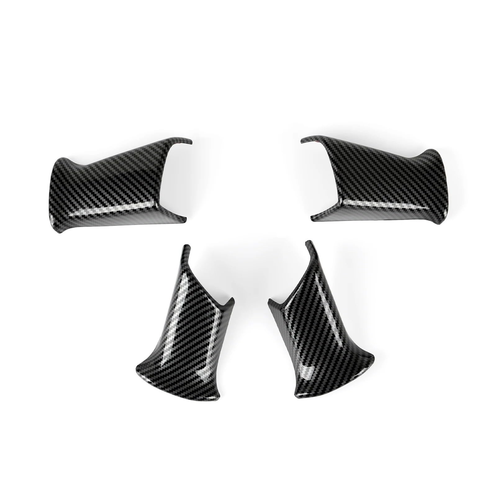 Ggwqfuh B Interior Trim For Cadillac For Escalade 2003-2006 For Oldsmobile For Ravada 2002-2004 Car Steering Wheel Panel Carbon Fiber Interior Abs Stickers Auto Central Inner(B)