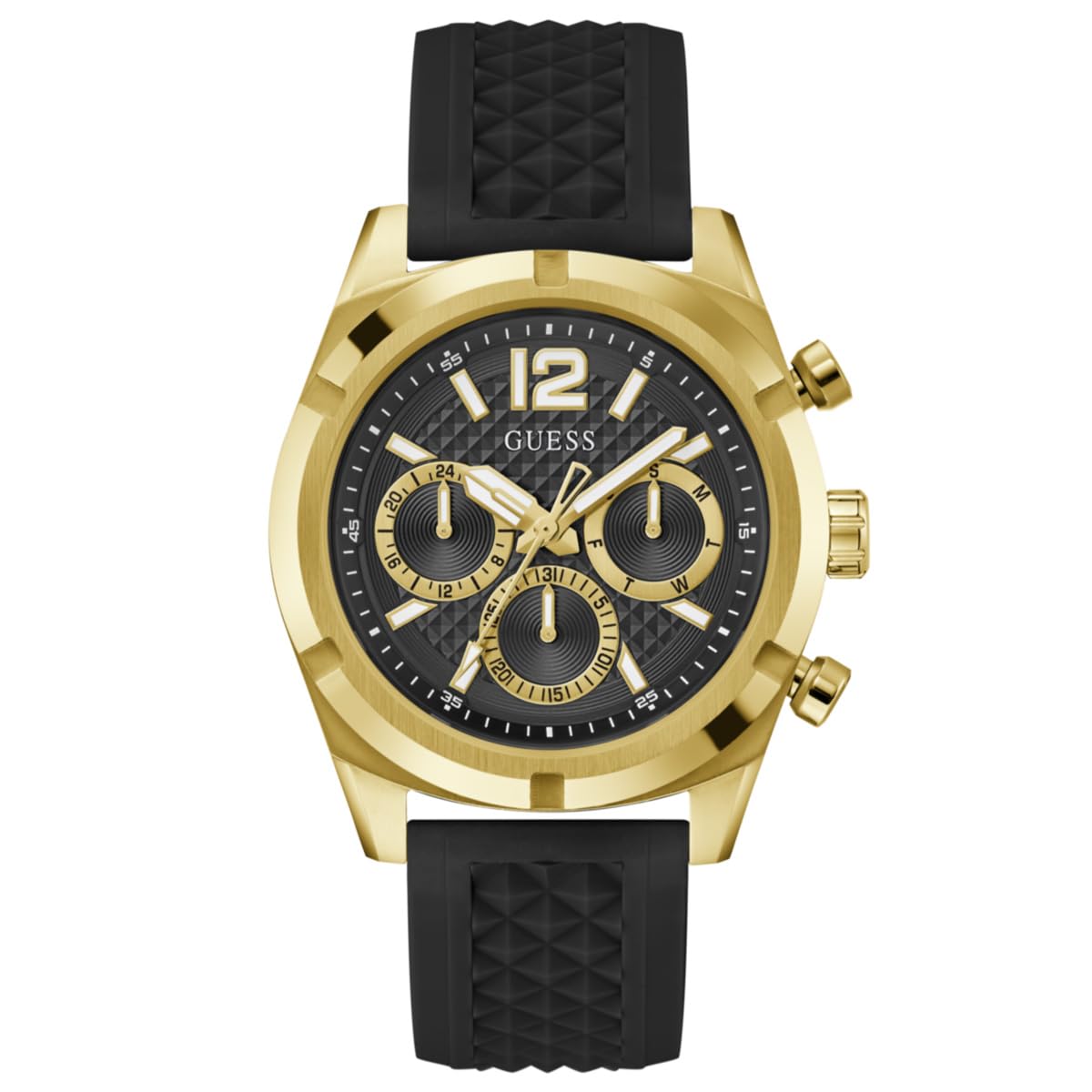 GUESS Mens Silicone Analog Black Dial Watch-Gw0729G2, Band Color:Black (B0CRF6YQHS) Amazon Price History, Amazon Price Tracker