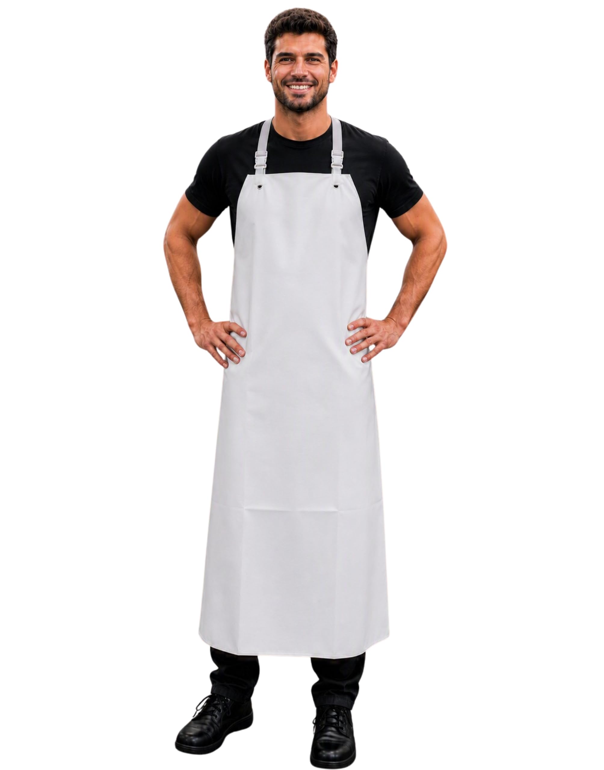 Tablier imperméable à l'eau et aux produits chimiques en Guttasyn I résistant à de nombreux acides et bases I pour l'industrie alimentaire et du nettoyage Cuisine et laboratoire | produit en Allemagne