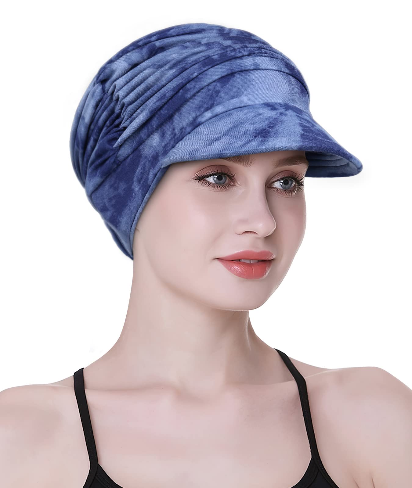 FocusCare Sciarpe morbide da Donna chemio, Tessuto di bambù, Cappellino da Baseball, Turbante per Perdita di Capelli