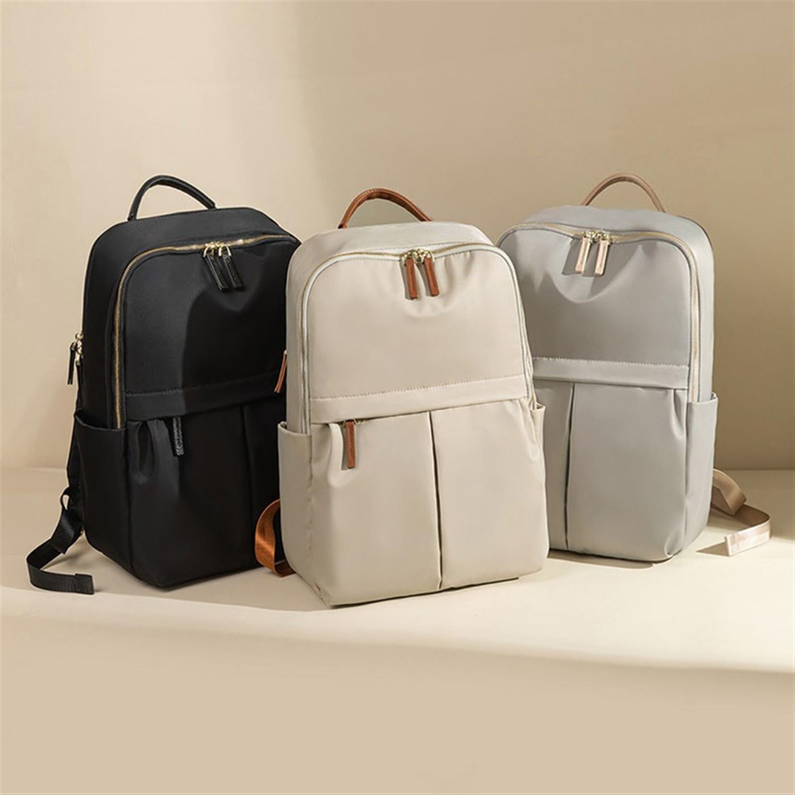 Funda Tableta Mochila for Ordenador portátil de 15,6 Pulgadas, Bolso Viaje Moderno for Viajes Negocios, Hombro Multifuncional Mochila portátil(Grey)
