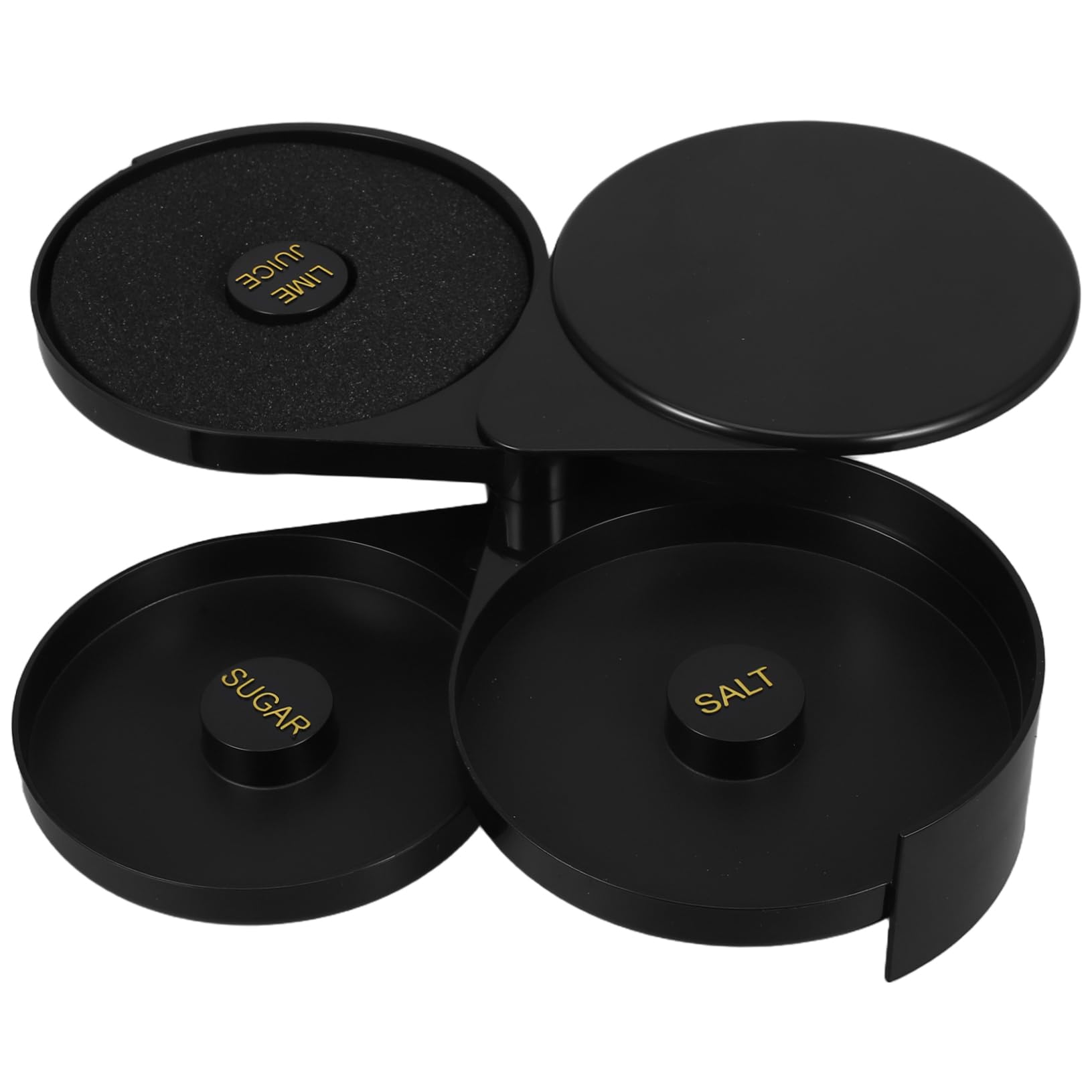 BUGUUYO Cocktail Accessory Salt Rimmer for Rimmer Glasses Sugar for Margarita Plastic Storage Box for Bartenders