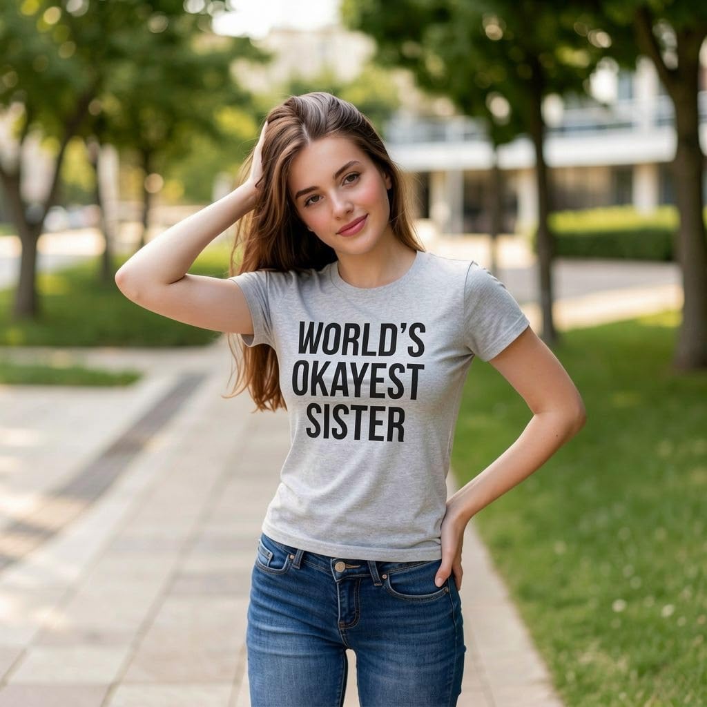 Womens Funny T Shirts Sister Squad Family Graphic Tee for Ladies image 3