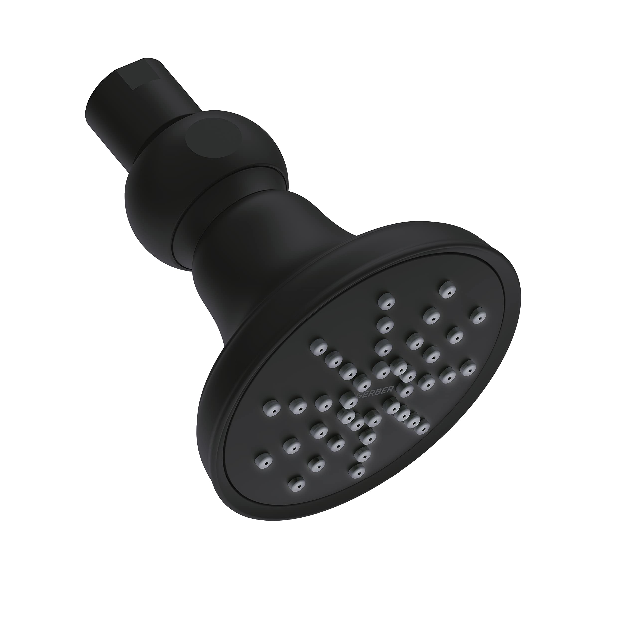Pomme de douche ronde mono 1,75 gpm pommeau de tête noir satiné 3 1/2"