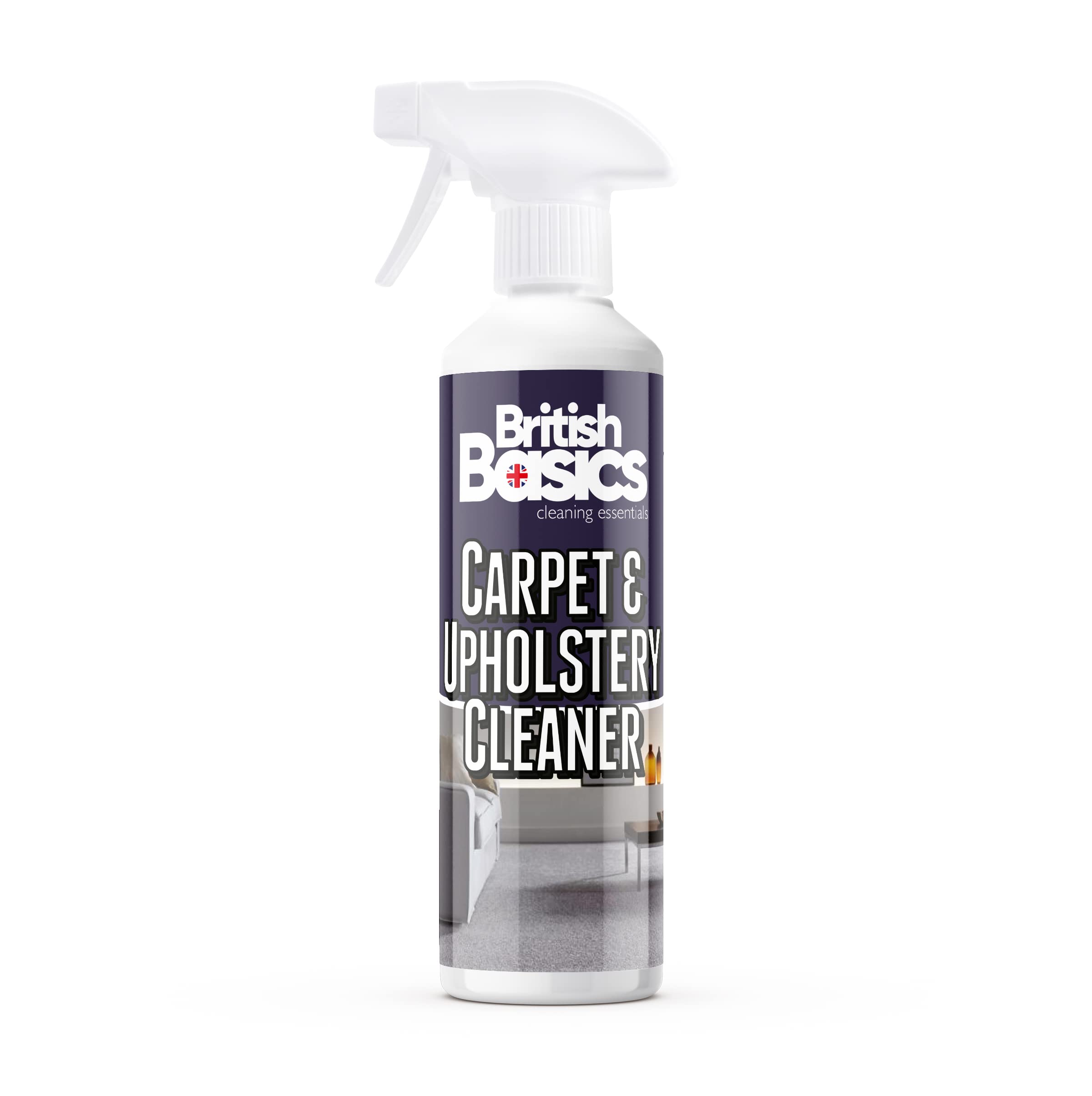 BritishBasics - Carpet and Upholstery Cleaner and Stain Remover Spray 500ml, Clear