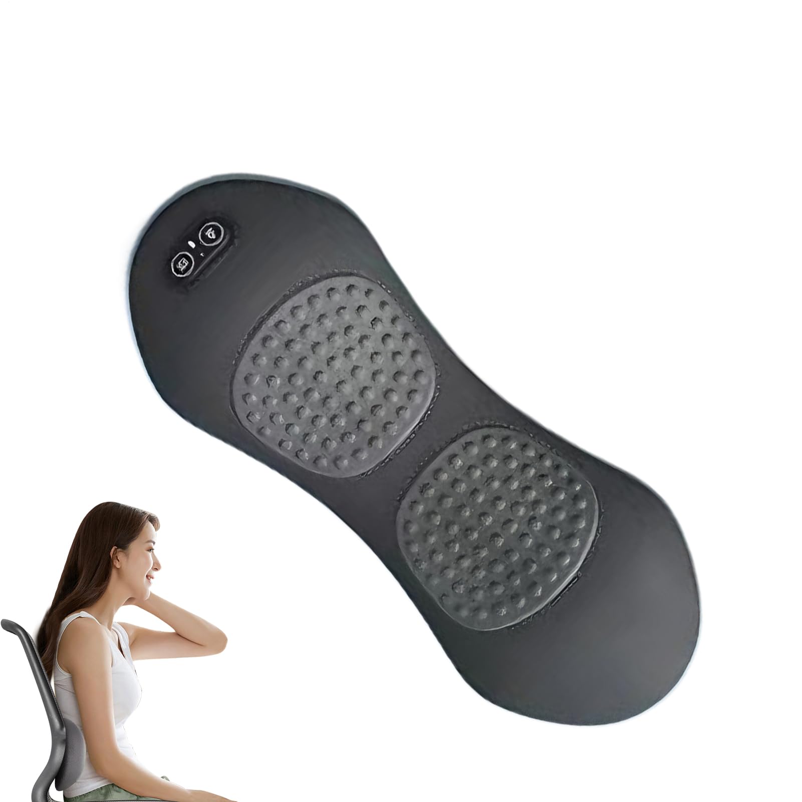 Cuscino di Supporto Lombare Schiuma a Memoria Regolabile Elettrico | Supporto Lombare Riscaldato Per Auto Per Casa, Viaggio, Seduta Prolungata, Divano, Aereo, Comfort E Rilassamento