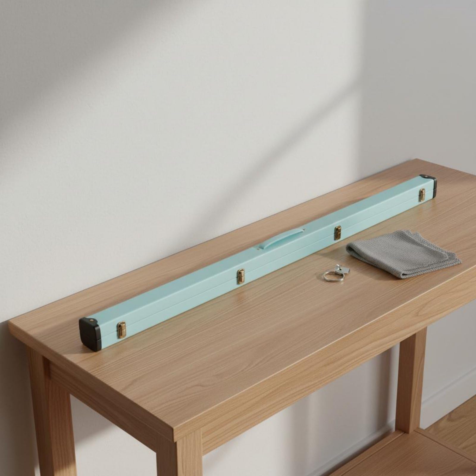 Estuche Rígido para Taco de Billar Cierres Metálicos Resistentes Caja Protectora para Taco Portátil y Ligero Porta Tacos de Billar Transporte