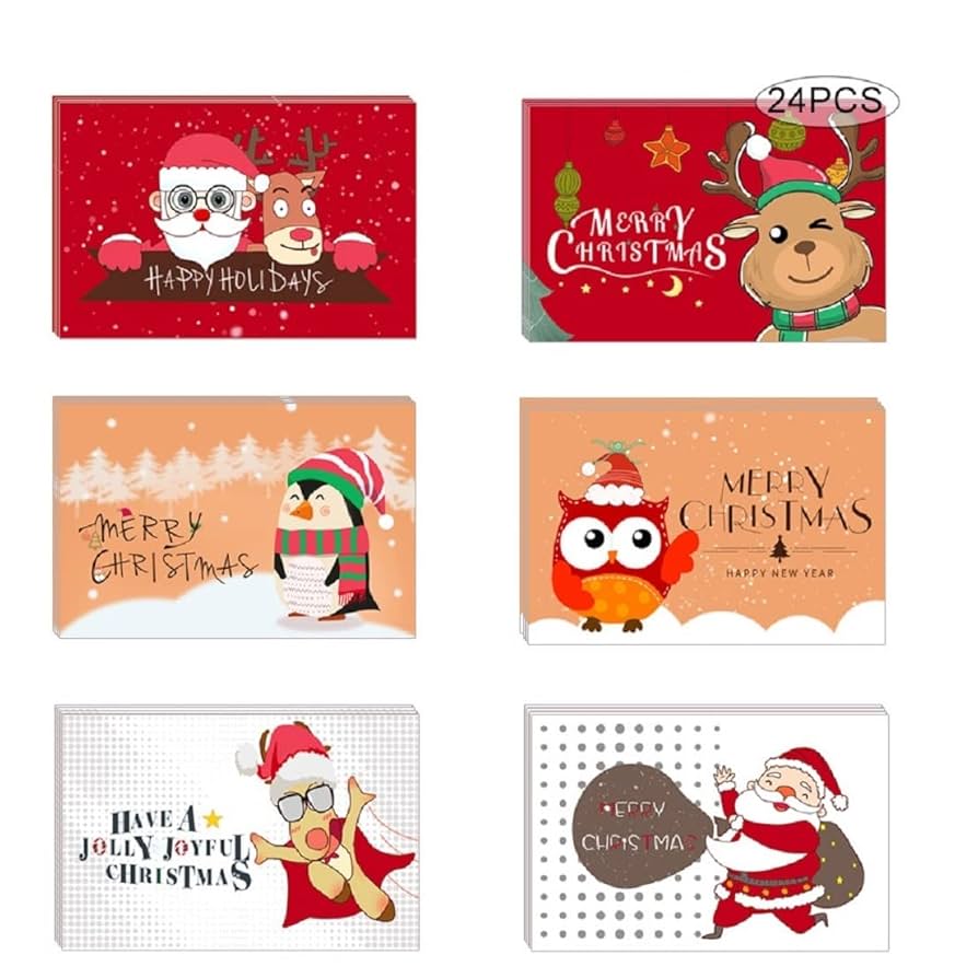 クリスマスカードの額　大型 Amazon | 2025年 クリスマスカード 8枚 クリスマス