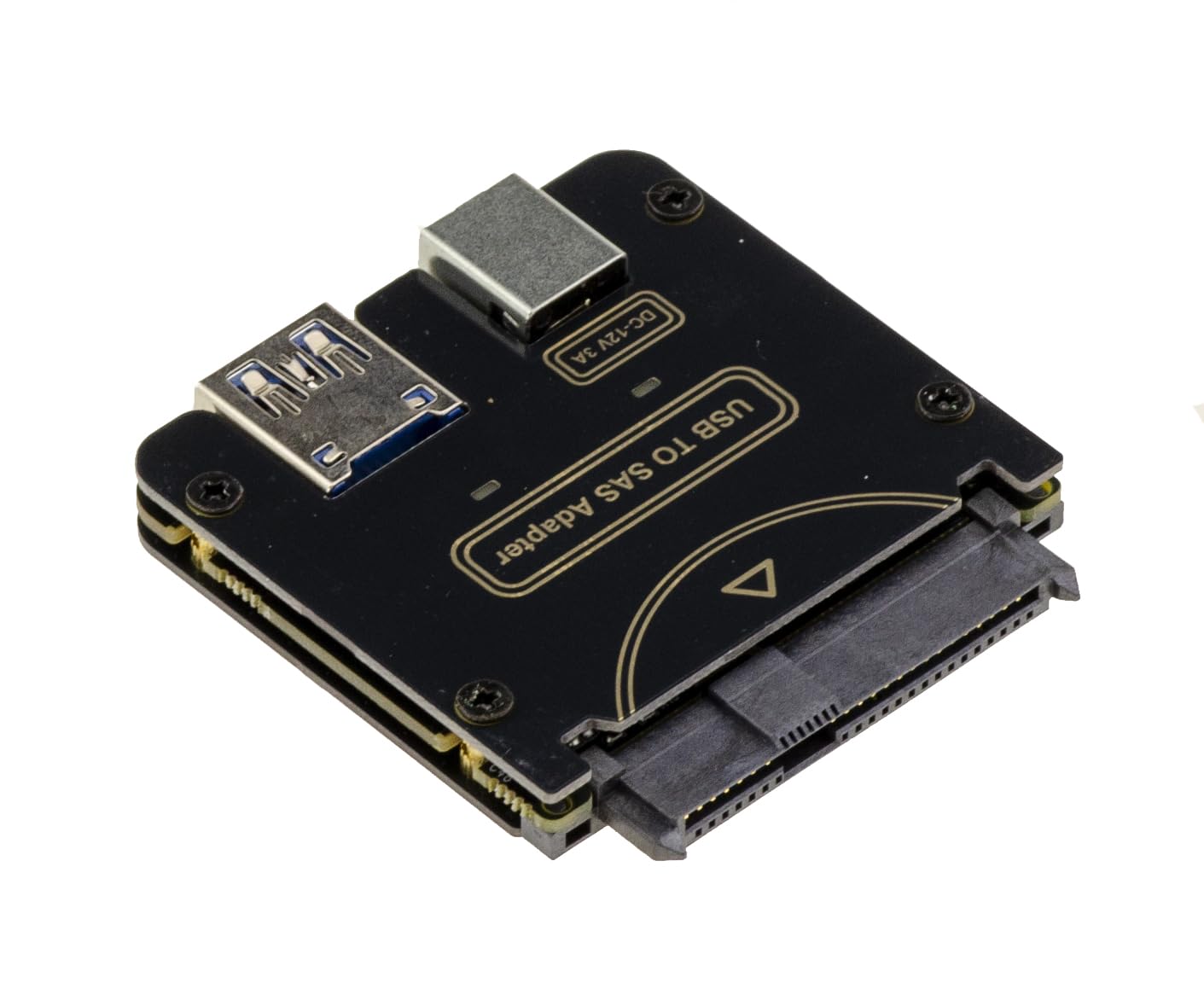 KALEA-INFORMATIQUE Adattatore convertitore per disco SAS 2,5 o 3,5 con connettore SFF-8482 a USB3.0 5G, venduto senza alimentatore