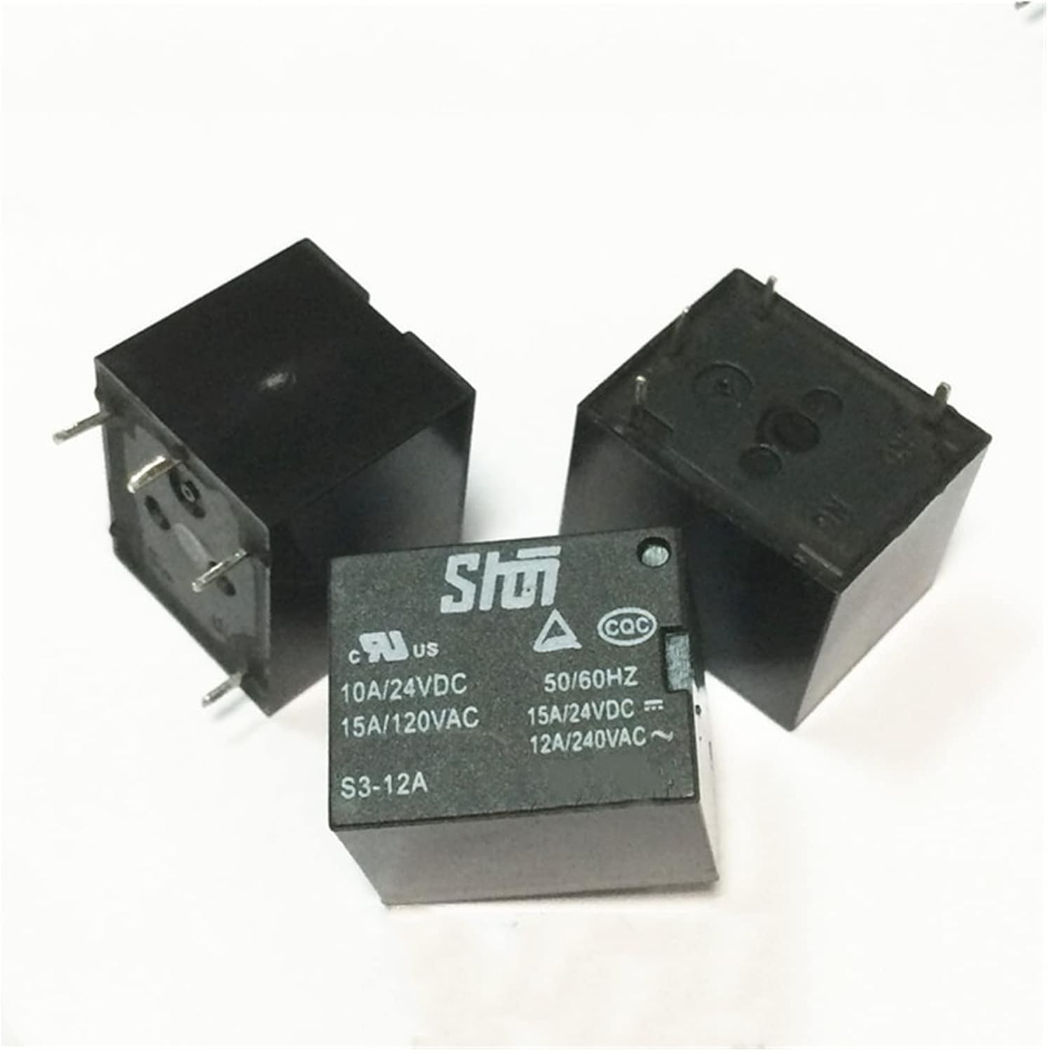 Amazon.co.jp: リレー 10 ピース/ロットリレー SHOI S3-12A 12VDC S3-24A 24VDC 4PIN 10A ...