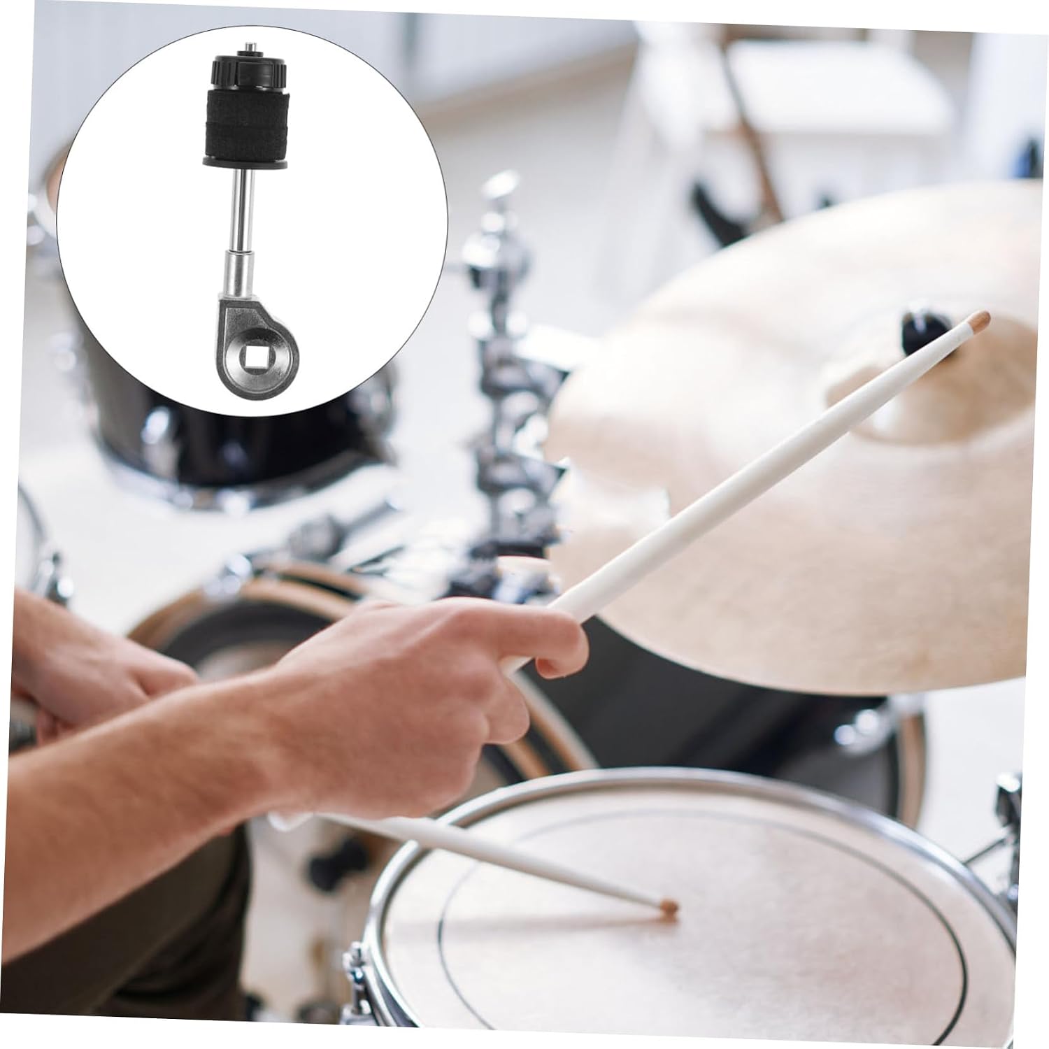 Vaguelly Cymbal Stacker for Percussion Cymbal Holder with Durable Felt and Materials Compatible with Drum Kits Versatile and Install Bracket