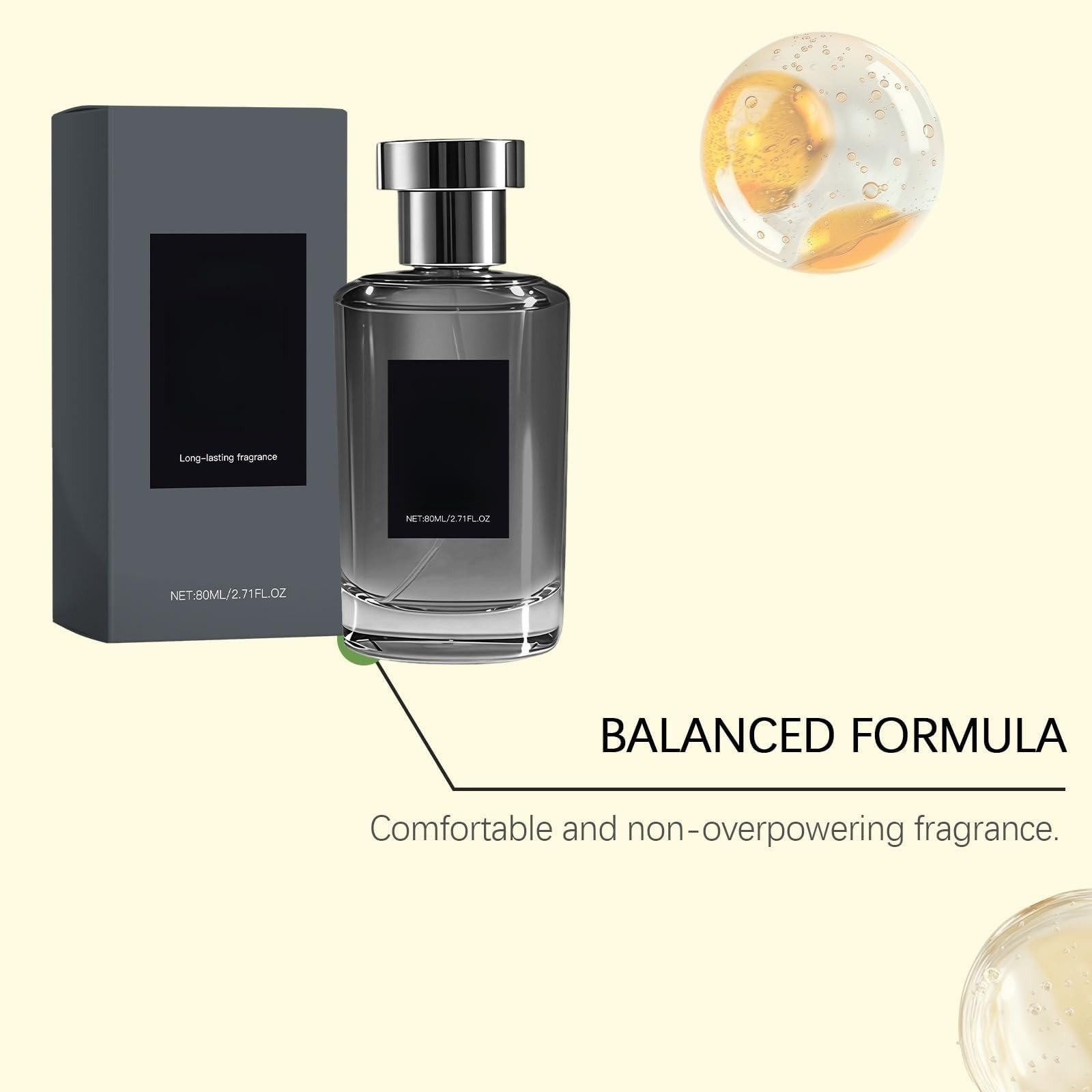Perfumy dla mężczyzn, rozpylacz podróżny 80 ml, długa żywotność, kompaktowa butelka na dzień i noc, elegancka mieszanka na randkę i wesele, akcesoria do pielęgnacji