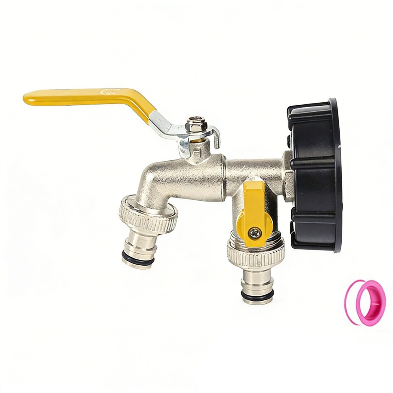 Outlet Double Control Water Tap Zincs Alloy Bidet Faucets Two Open Washing Machine Faucet Bathroom Accessories Bathroom Accessories