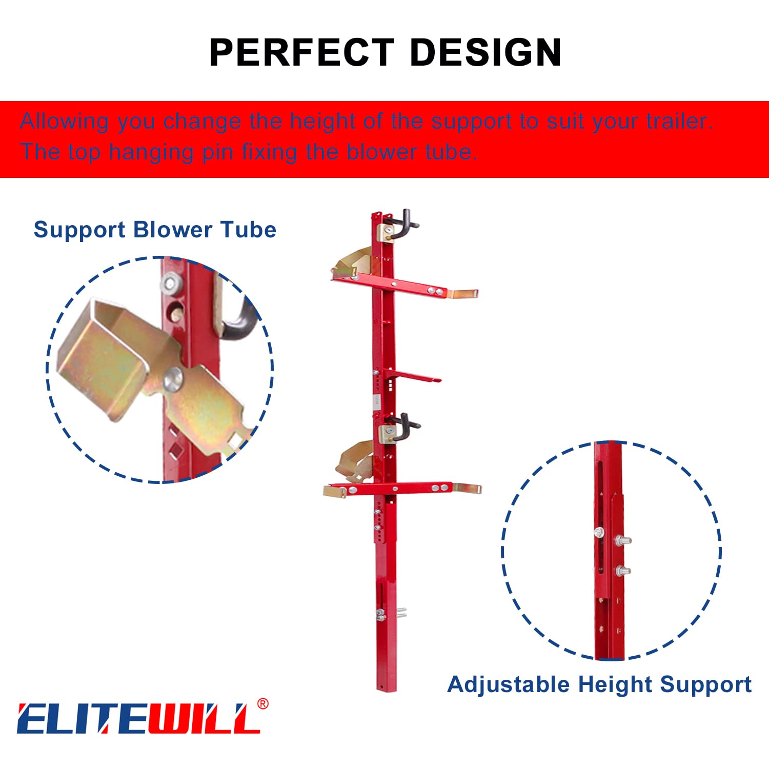 Snapklik.com : ELITEWILL 2 Place Trailer Backpack Blower Rack Storage ...