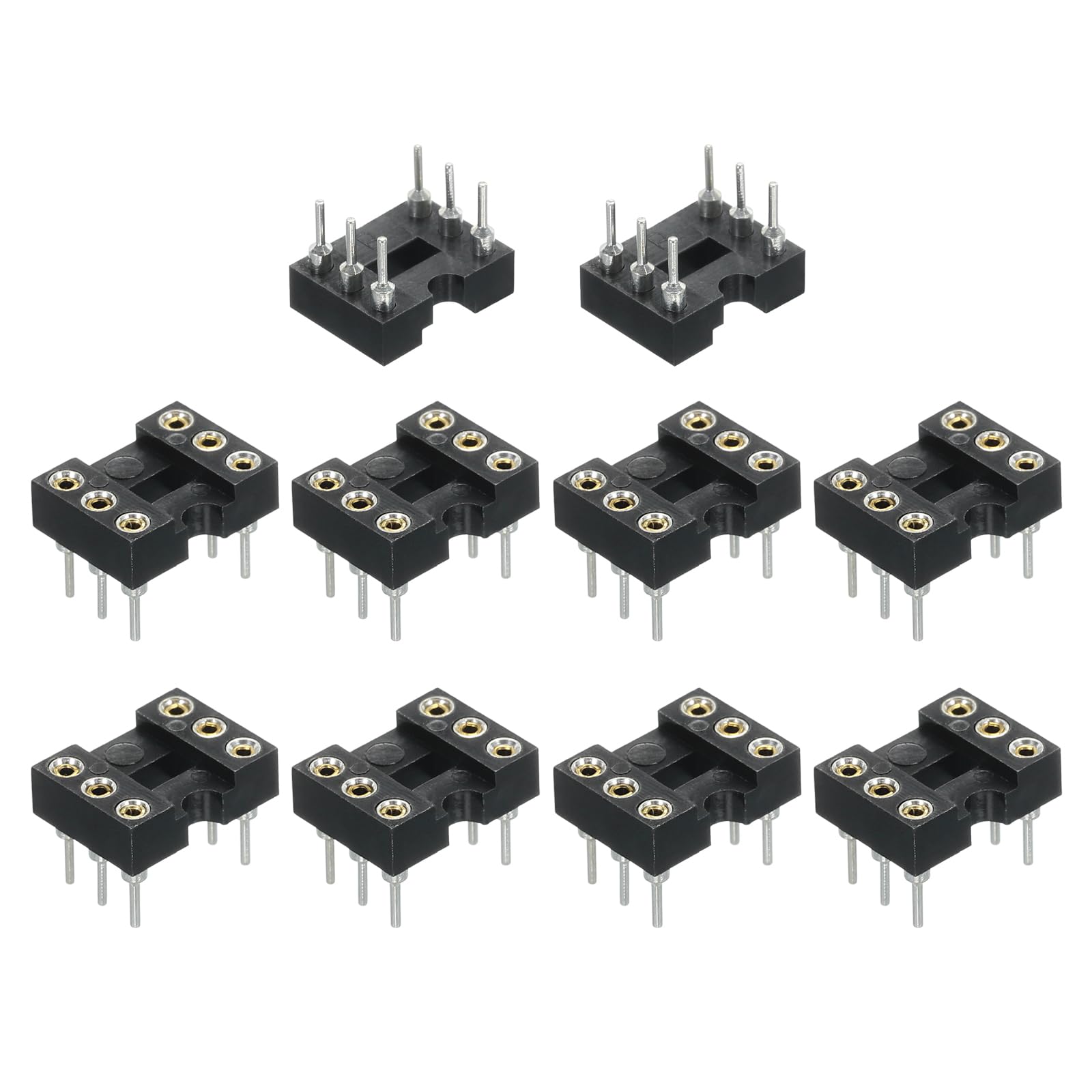 6 IC-Sockel Adapter - Lötfreundlich & Praktisch Für Elektronikprojekte Und PCB-Montage