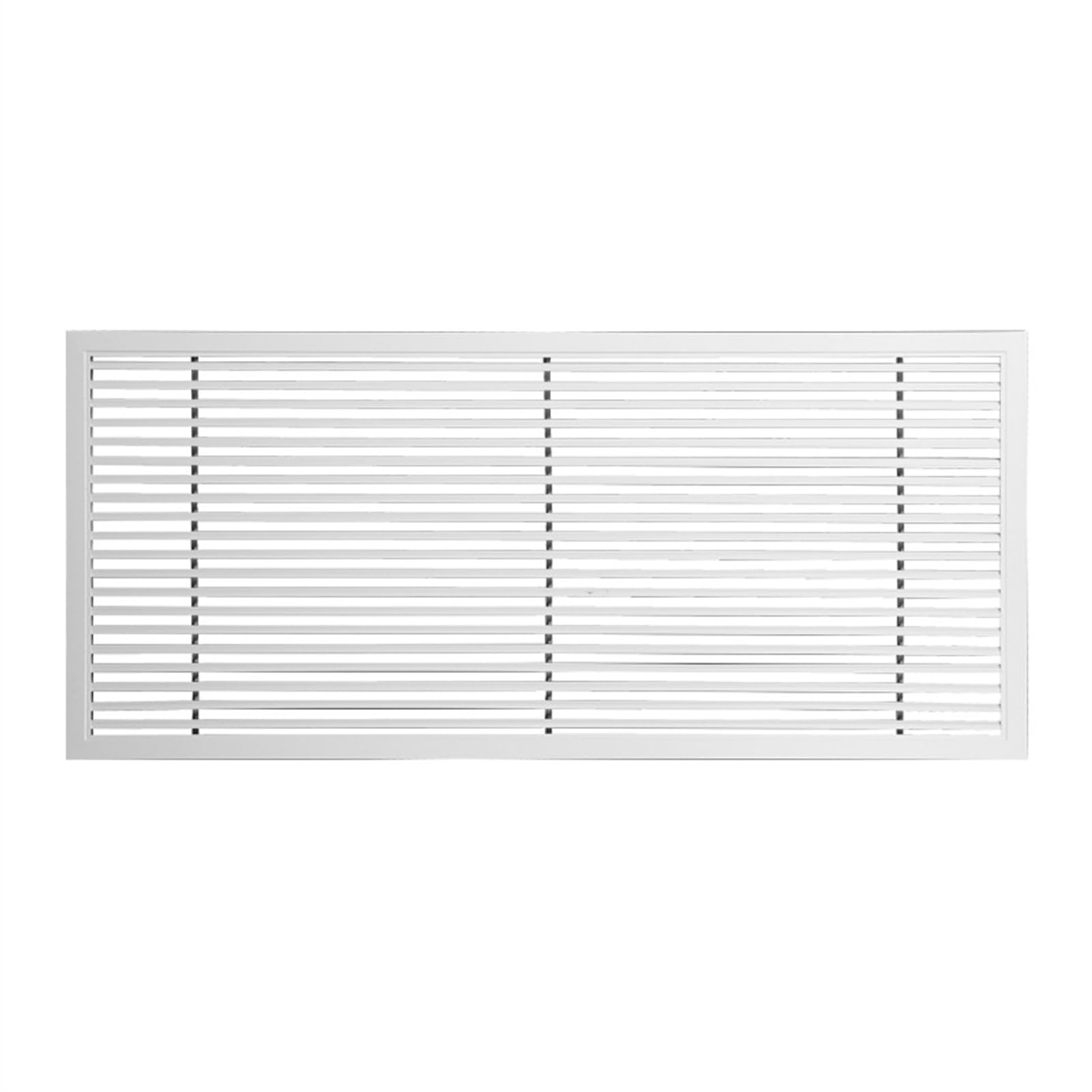 Grille d'aération 45x45 cm en aluminium blanc pour reprise d'air de sol et plafond