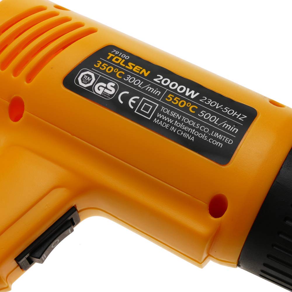 Tolsen - Pistola de Aire Caliente de 2000 W para decapar