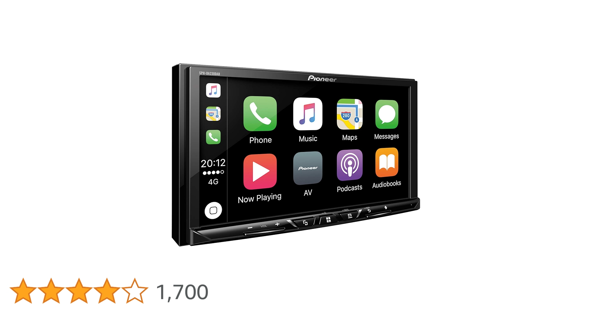 Pioneer SPH-DA230DAB 2DINAutoradio, 7 Zoll Clear-Resistive