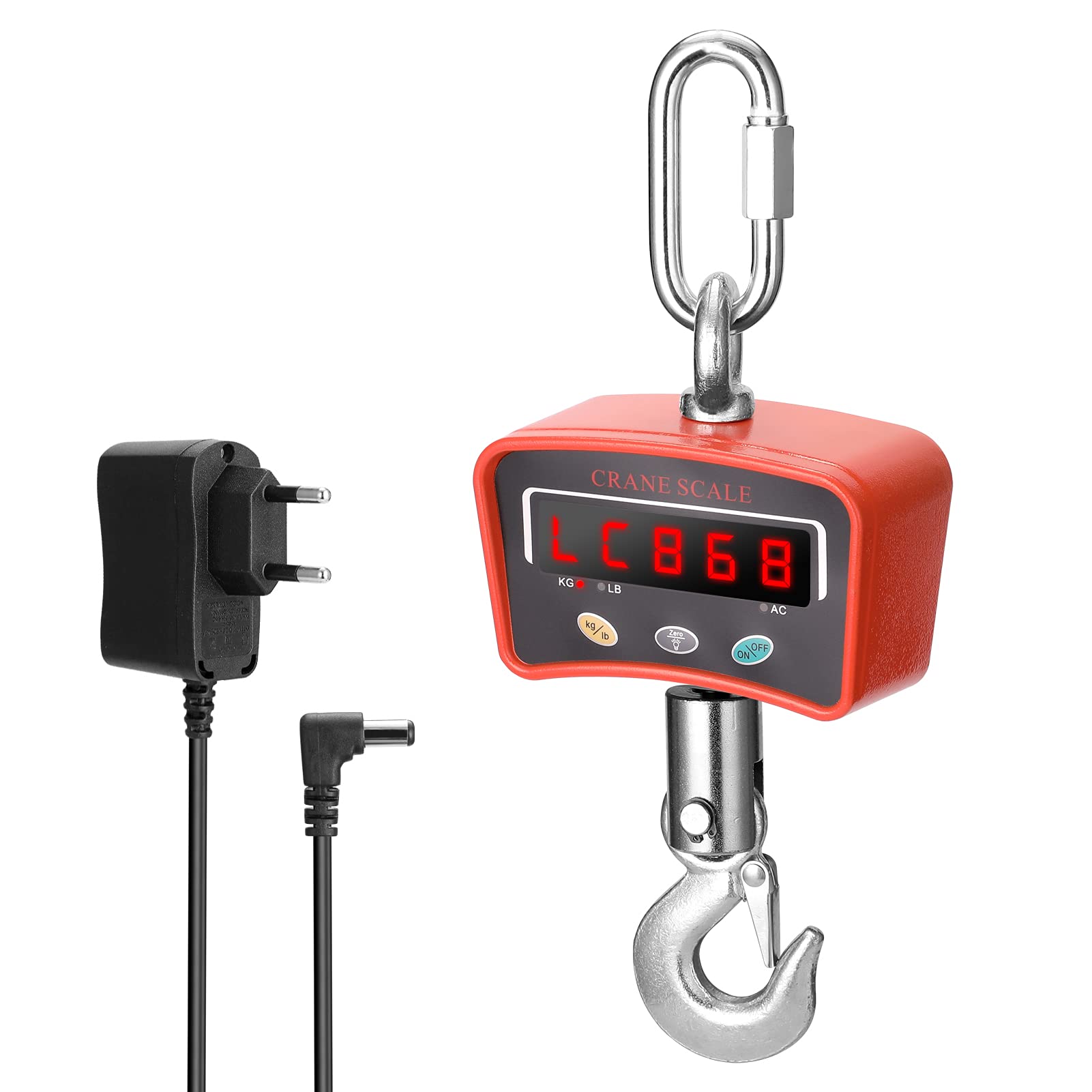 Mini LCD Digital 1000kg Crane Scale Portable Industrial Electronic Heavy Duty Weight Hook- Scale
