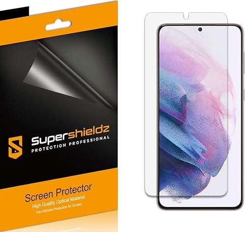 Supershieldz - Protector de pantalla diseñado para Samsung Galaxy (S21 Plus 5G), antirreflejos y antihuellas dactilares (mate)