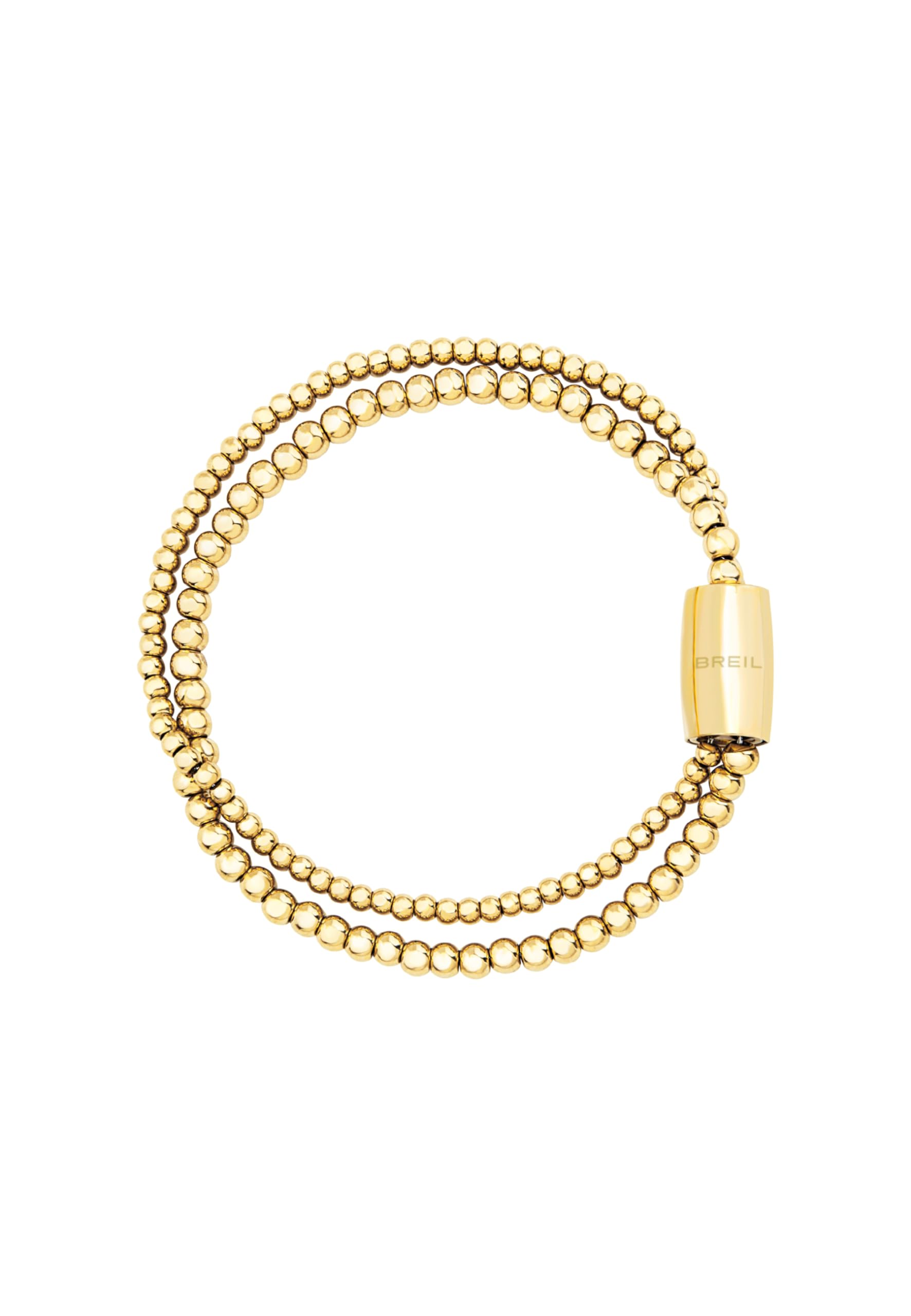 Breil Bracciale Donna Magnetica System Petite Bulle Dorè – Acciaio Lucido Color Oro, Chiusura Magnetica, Lunghezza 19,5 Cm