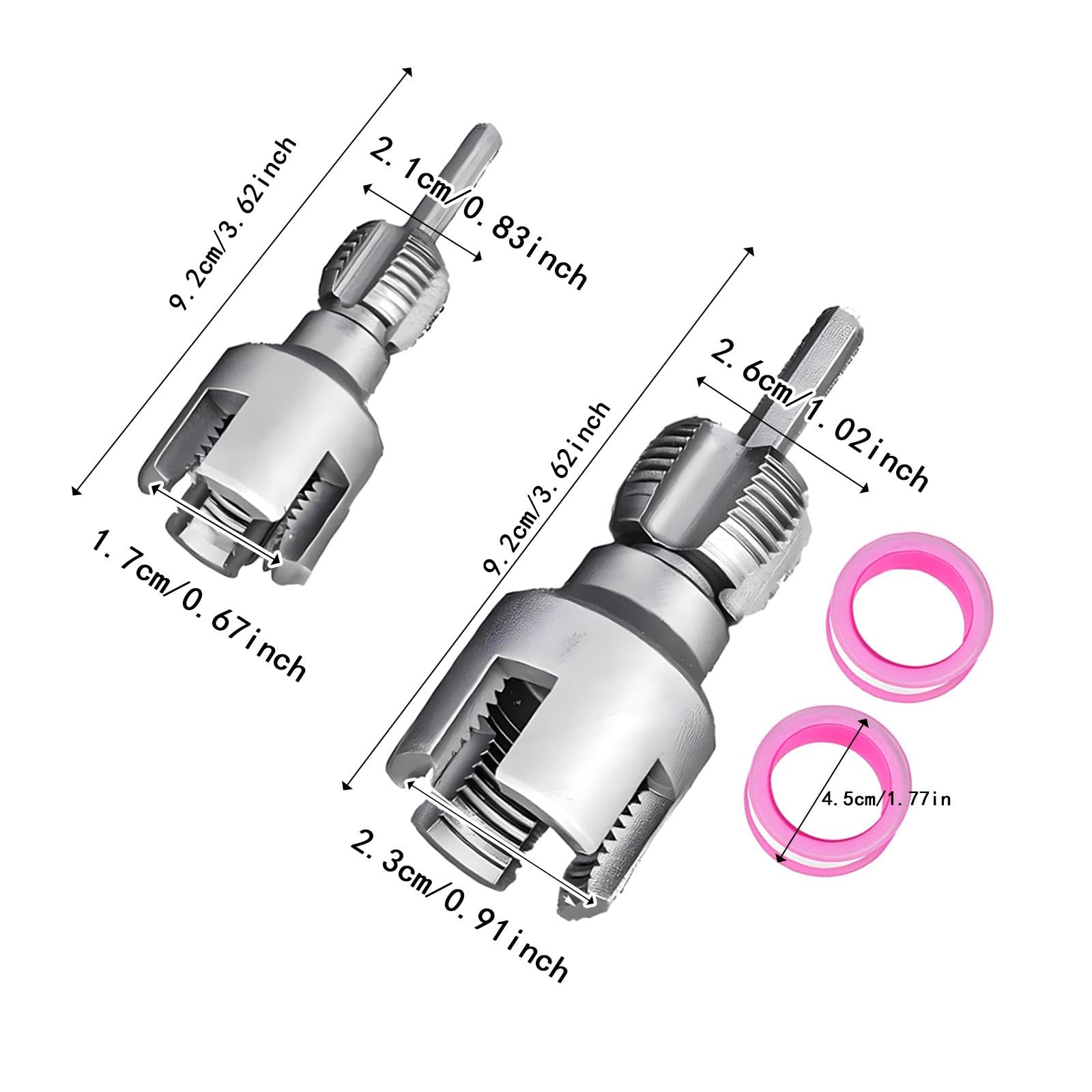 Generic 2x Accesorio Roscador de Tubos Herramienta Roscadora de Tubos para Reparación de Edificios de Cocina