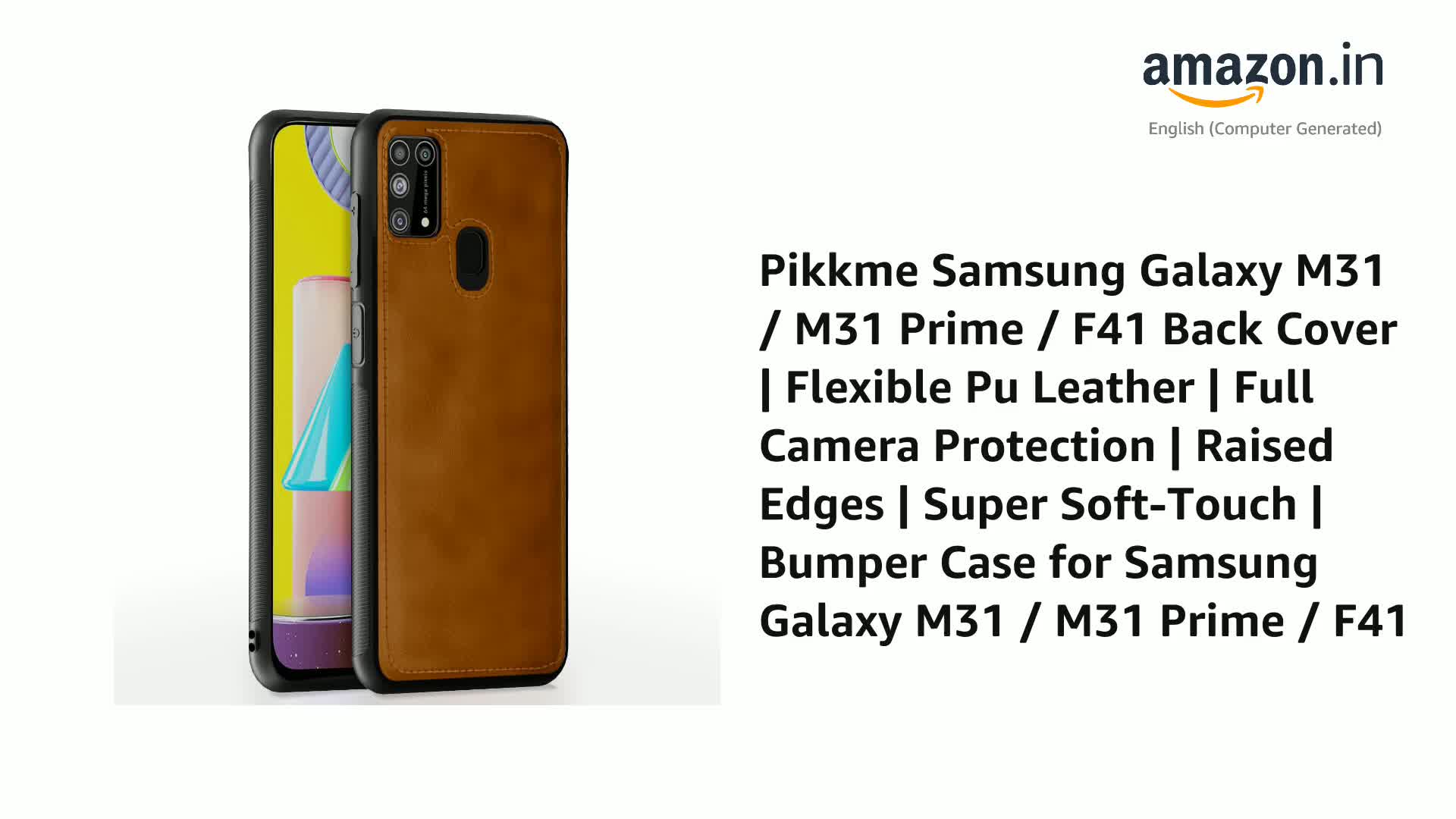 【激レア・新品未開封】MILLENNIUM DECK CASE Pikkme Samsung Galaxy M31 / M31 Prime / F41 Back Cover | Flexible