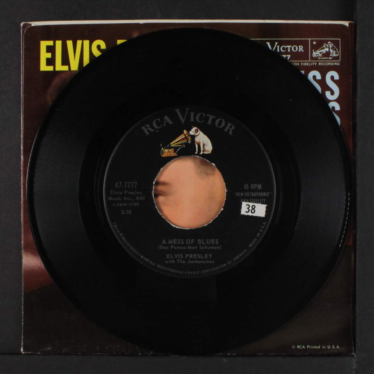 IT'S NOW OR NEVER 45) UK RCA 1960