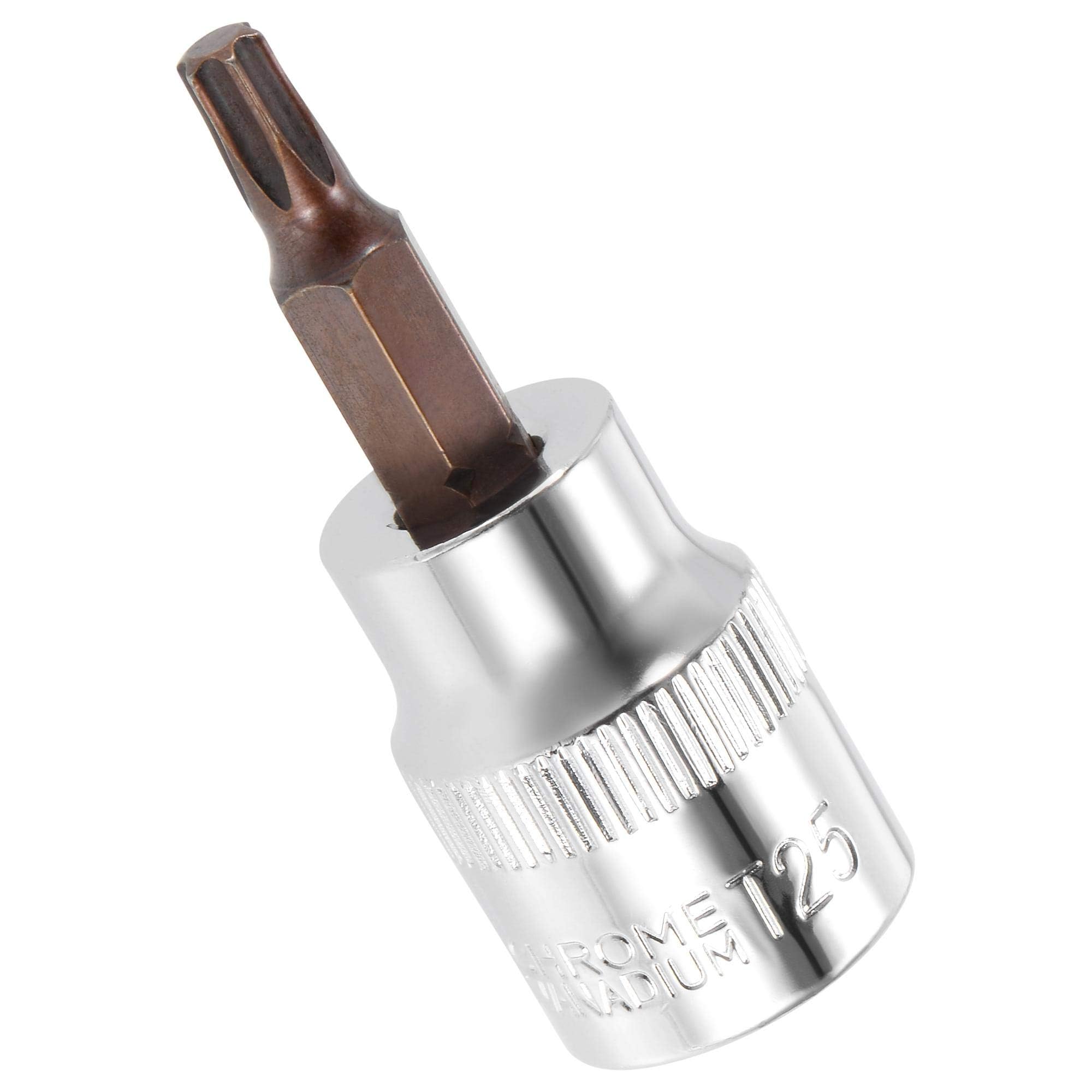 TA-VIGOR Torx Bit Socket, 3/8" Drive x T25 CR-V Key Socket, Premium S2 Steel Bits