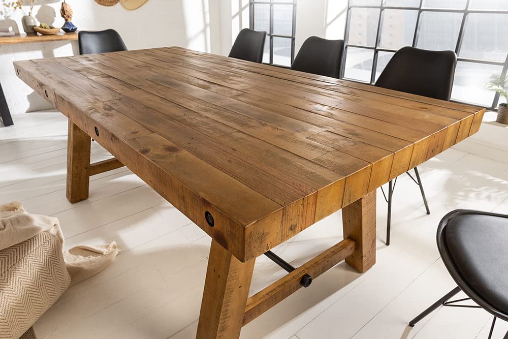 Riess Ambiente Esstisch FINCA 165cm - braun - Pinienholz - robust Unikat