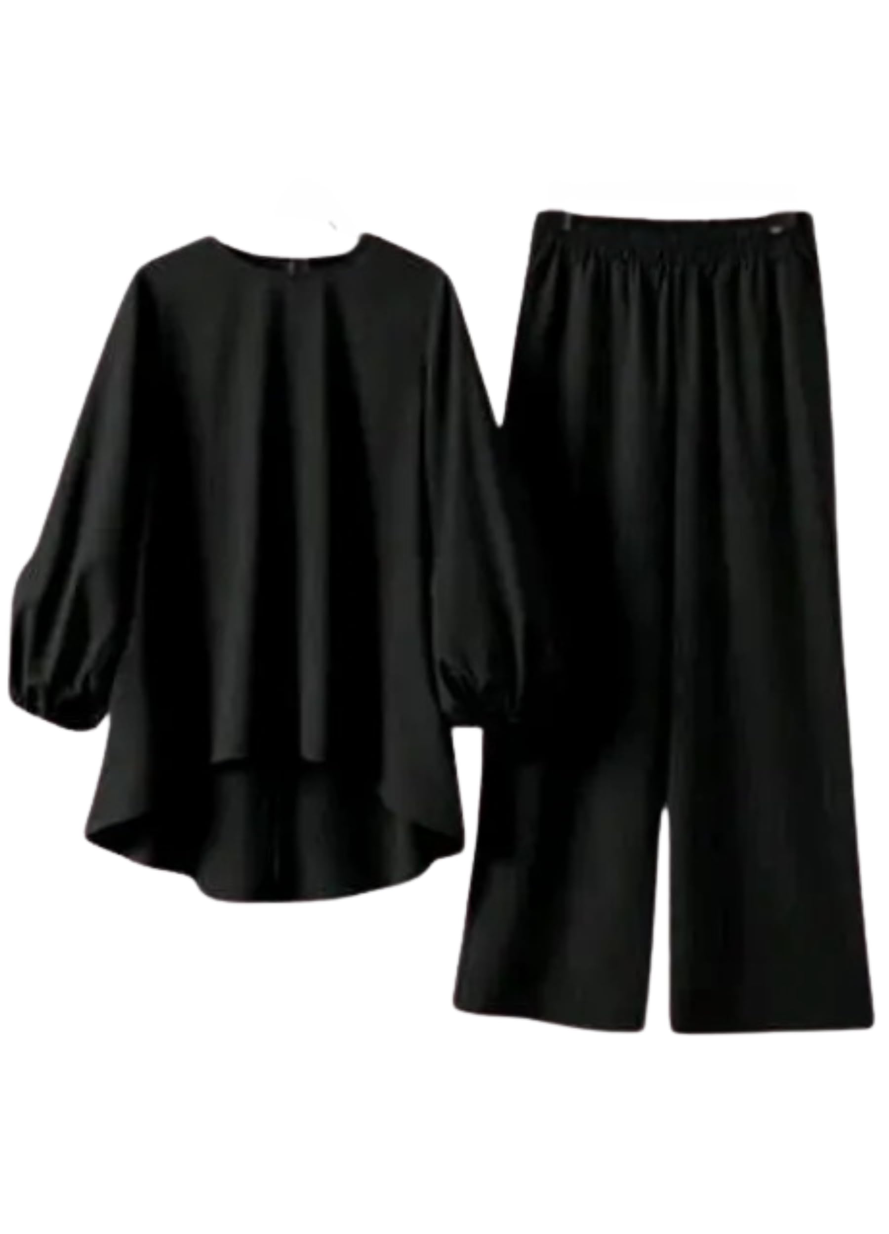 sb garments Woman's Rayon Solid Long Sleeves Round-Neck Co-ord Set-picture-26