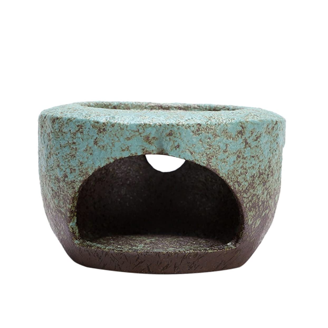 HOLIDYOYO Ceramic Tea Heating Base Vintage Style Teapot Warmer for Heat Preservation for Home Office and Tea Houses Sturdy and Design