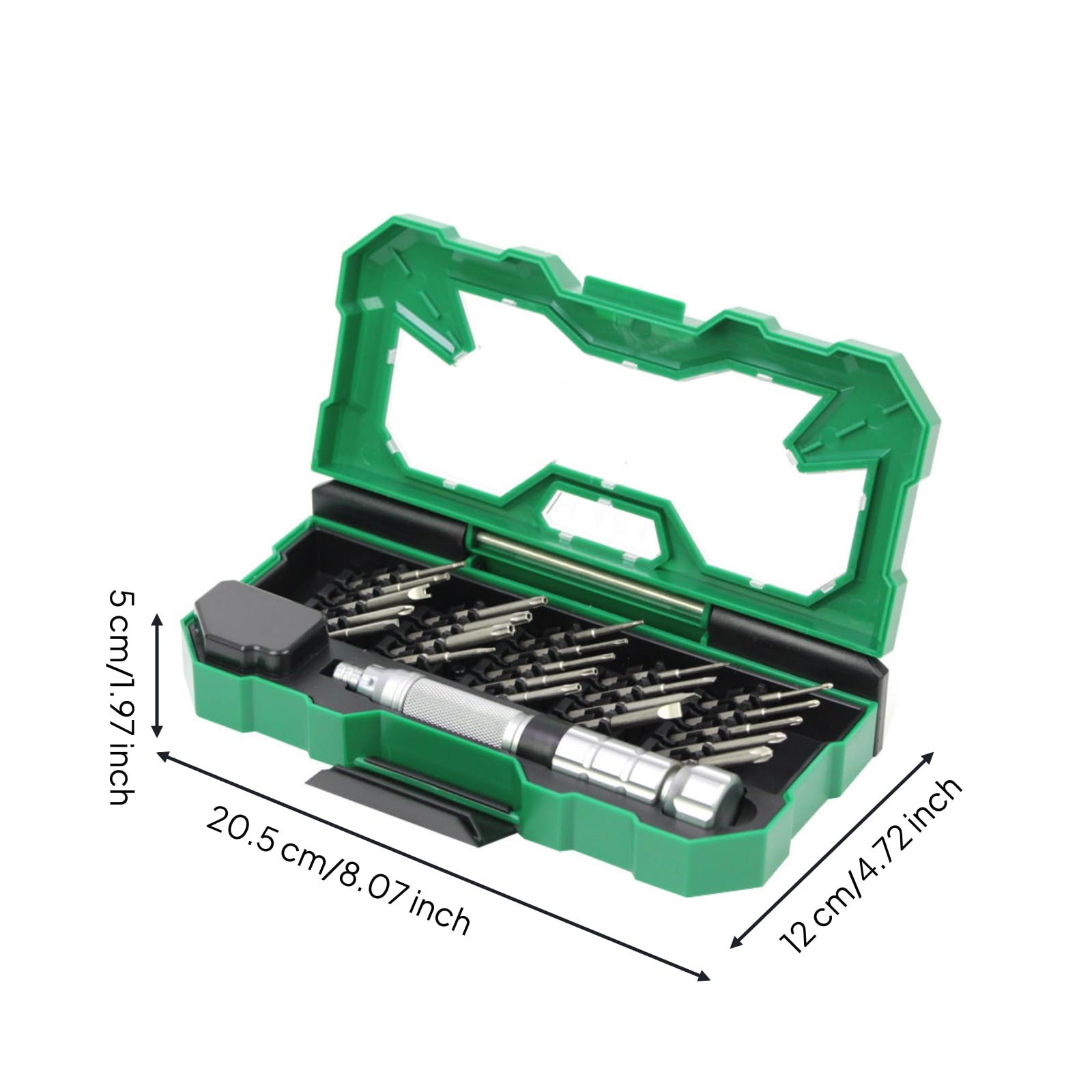 Qianly Präzisions-Schraubendreher-Set mit Box präzise Feinmechaniker-Schraubendreher-Set magnetisch Feinmechaniker-Werkzeugset für Heimwerker, Handyreparatur