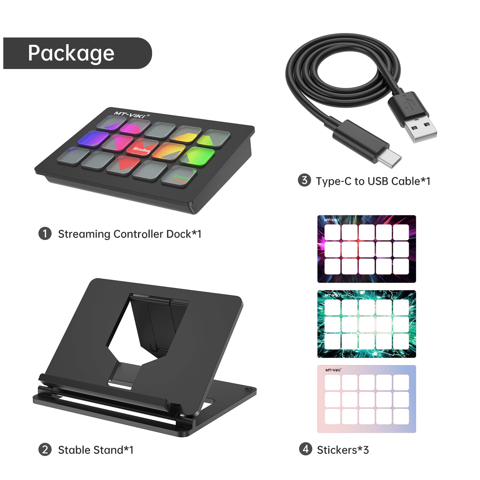 Amazon.com: MT-VIKI Stream Dock Controller, 15 Customizable LCD 