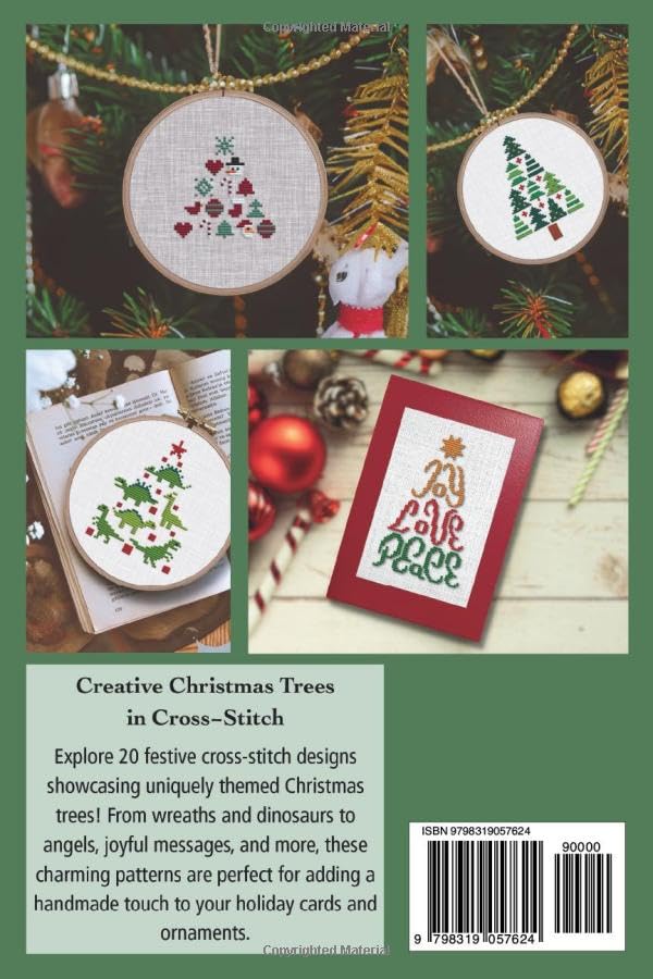 Image of Thematic Christmas Tree CROSS-STITCH DESIGNS: 20 Festive Motifs for Cards and Ornaments