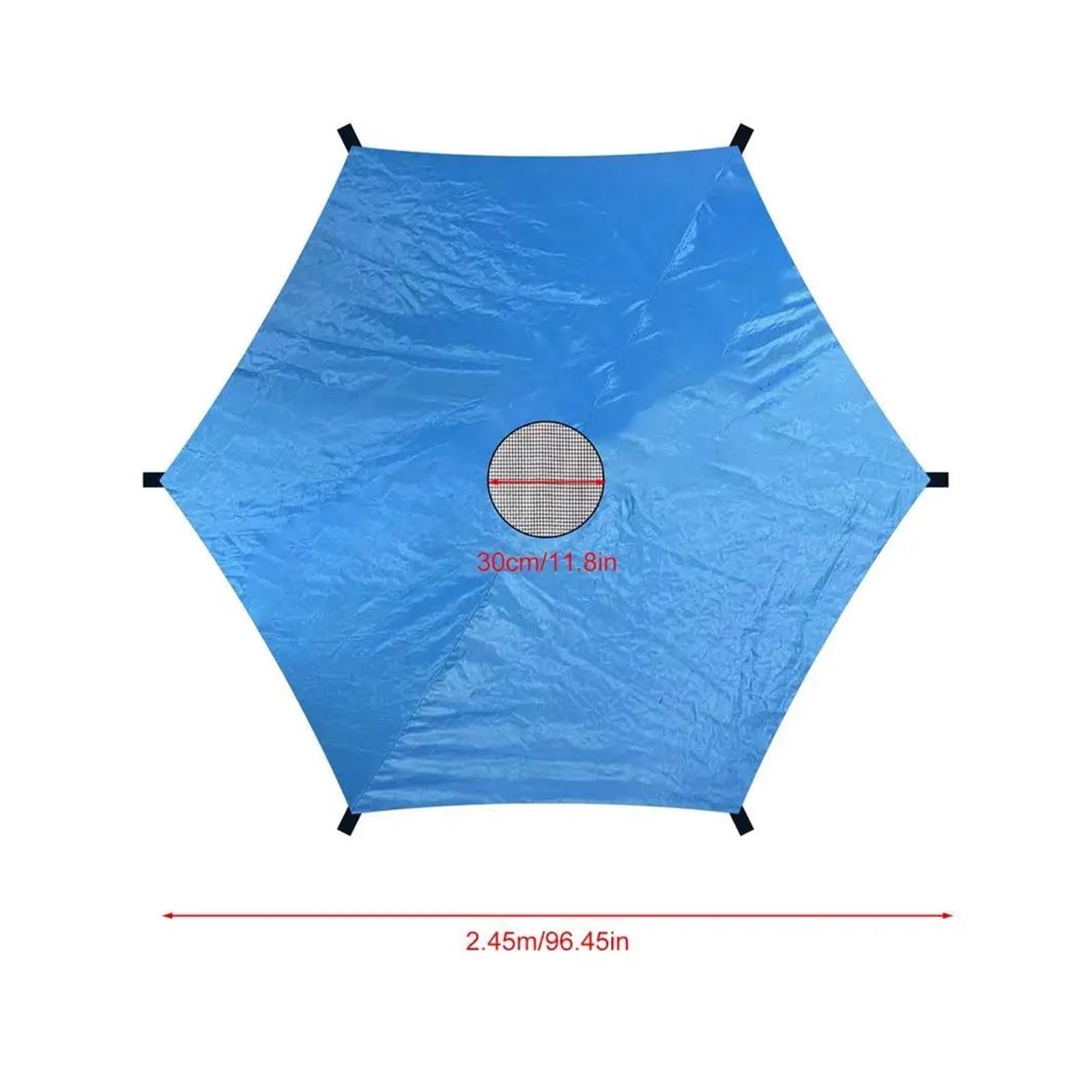 Colchoneta Recambio Exterior Trampolín Cubierta De Sombra para Trampolín, Impermeable, Oxford, Parasol para Trampolín para Exteriores, Anti-UV, Accesorios De Lona para Verano Caluroso