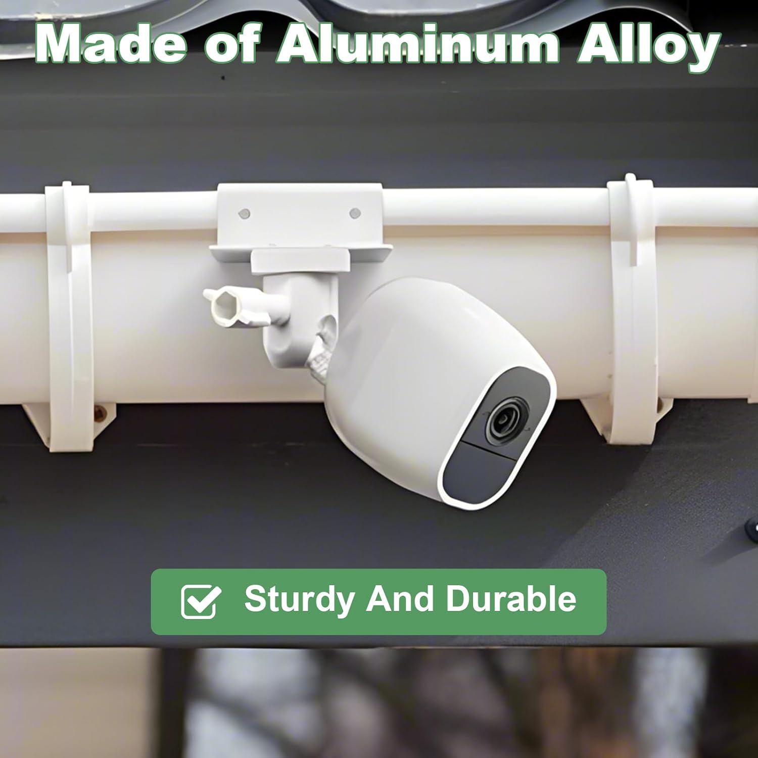 4 Pack Gutter Mount Compatible for Ring Solar Panel, Universal Solar Panel Ring Gutter Mount for Arlos, Arlo pro, Arlo pro2, Reolink Cams and Other Solar Panel