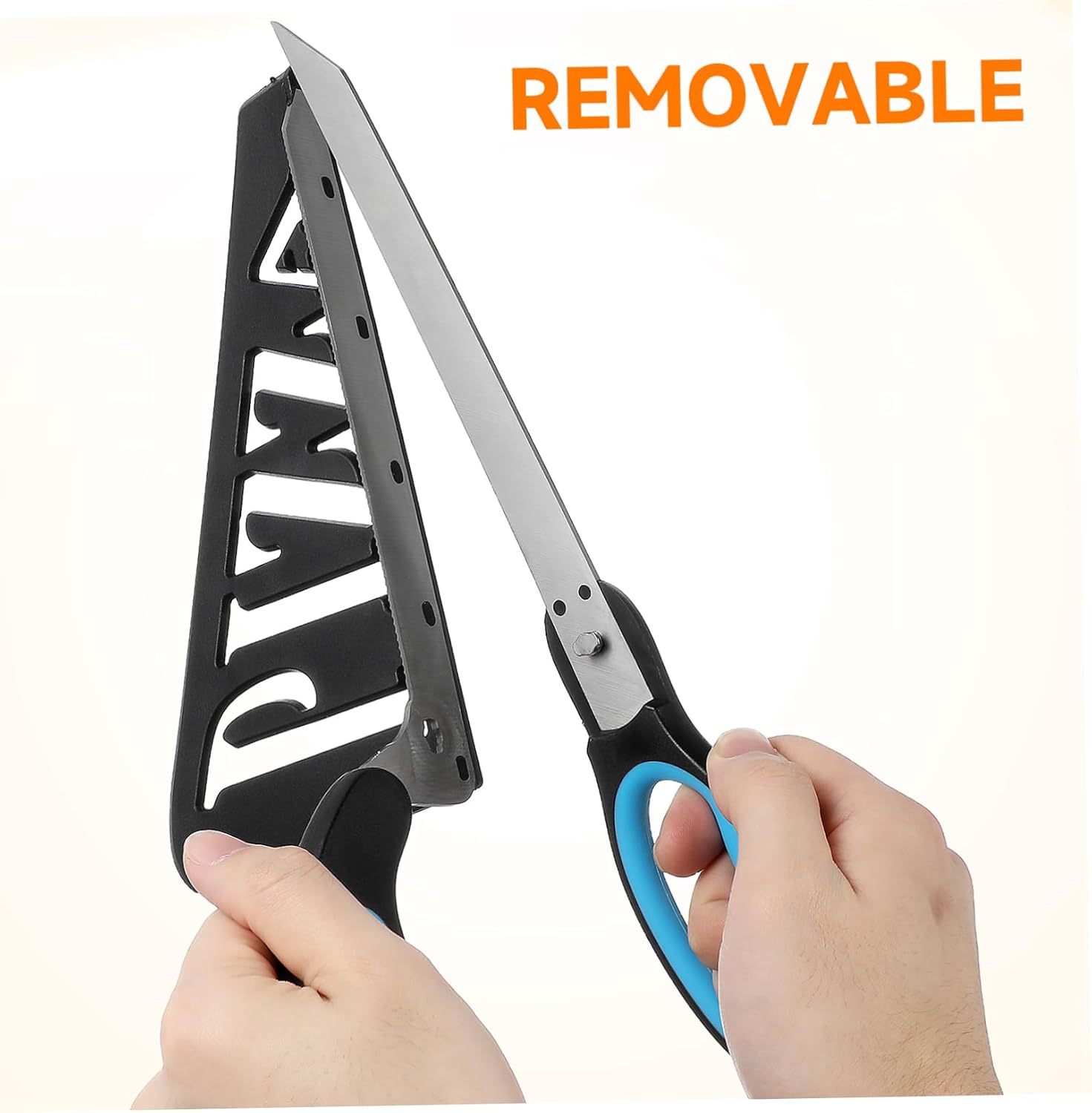 Stainless Steel Pizza Shear with Ergonomic Anti-slip Handle Removable Kitchen Scissors for Easy Cutting Practical Food Slicer
