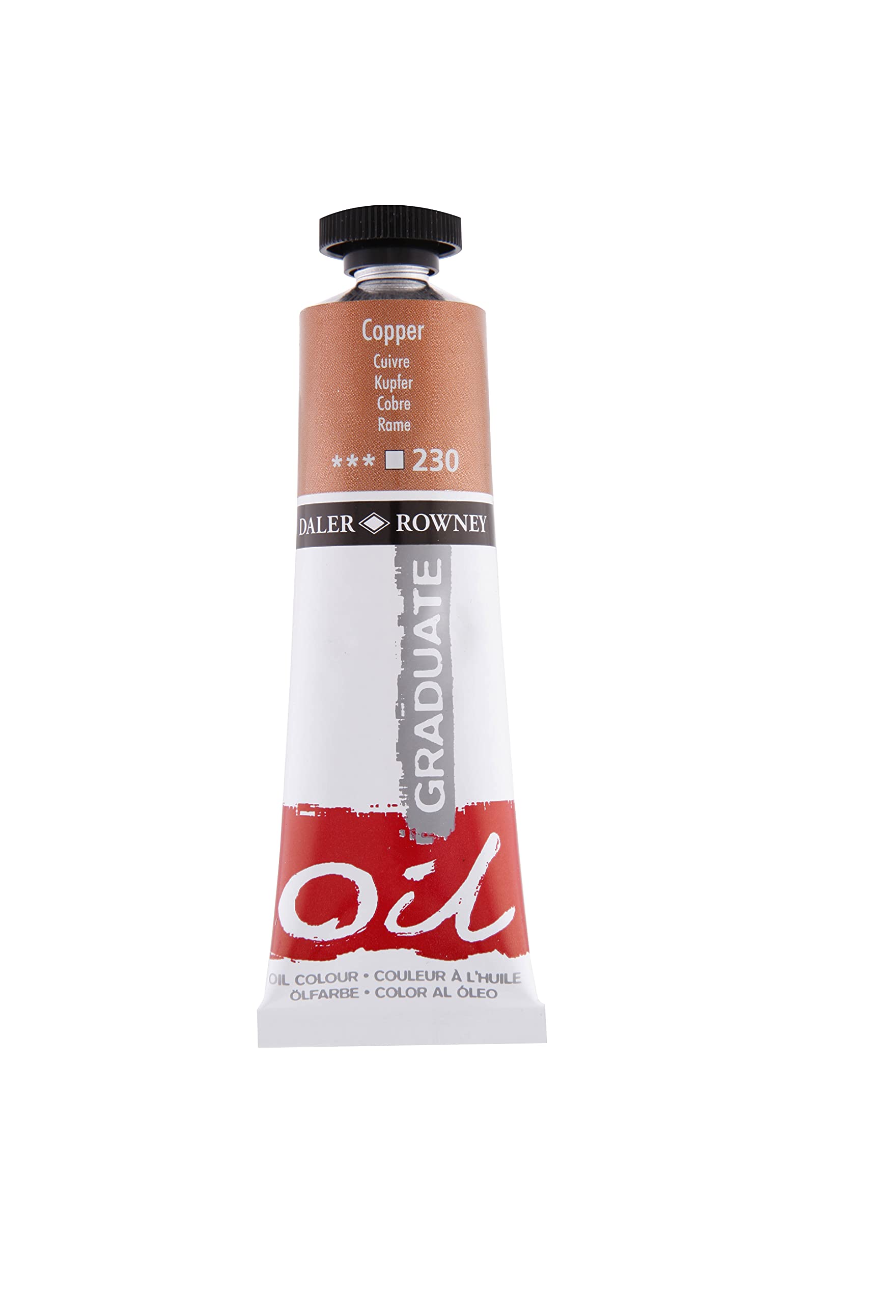 Daler-Rowney Graduate Oil Paint Tube Copper 38ml For Fine Art Painting