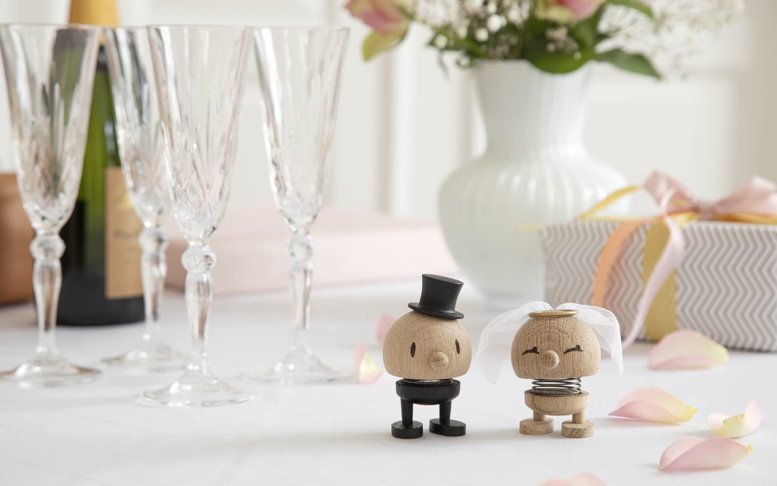 Hoptimist Groom, Groom Figurine, Decorative Wedding & Lucky Charm, Wedding Figures, Wedding Decoration Made of Wood - Image 2