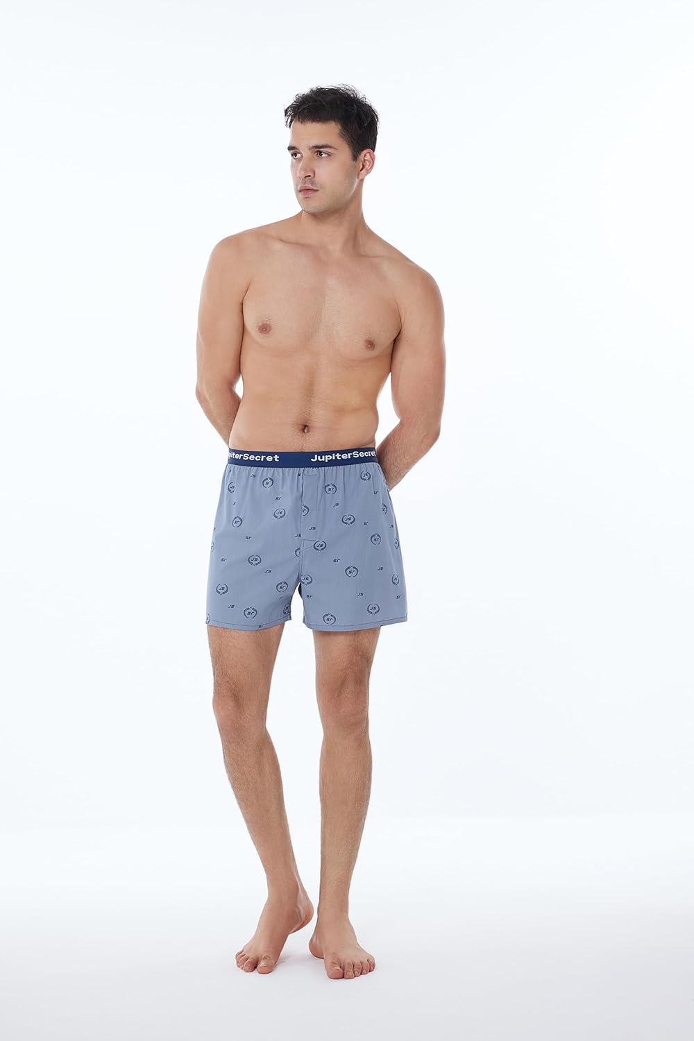 Men's Boxers Underwear 100% Cotton Printed Woven Boxers for Men Pack Boxer Shorts - Image 4