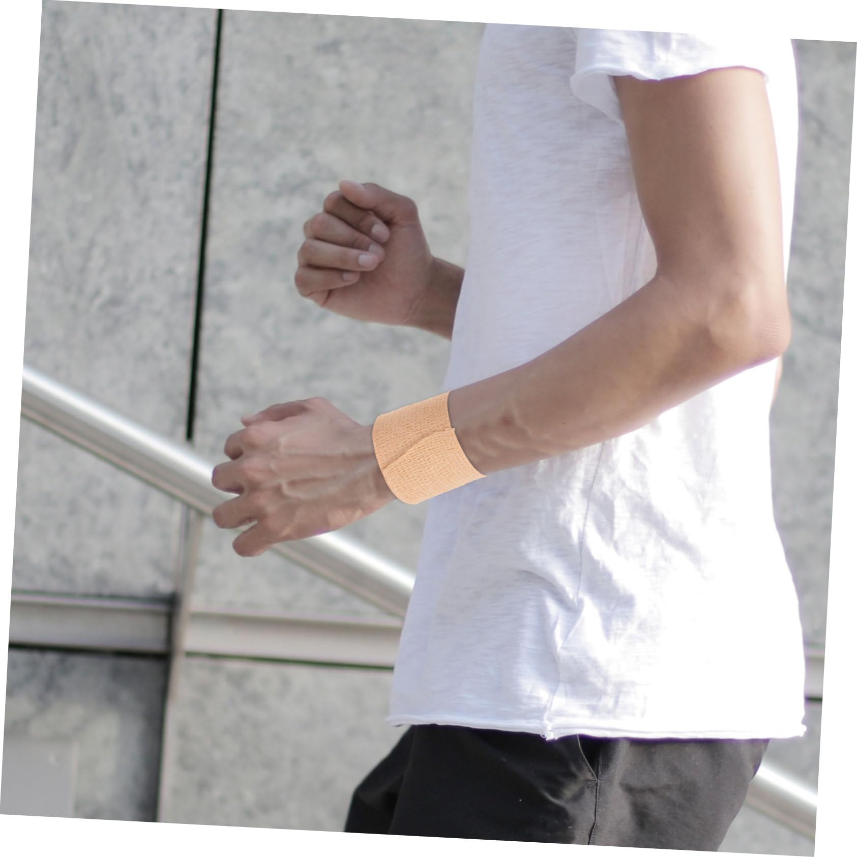 FOMIYES 6 Pack Elastic Sports Bandage Wrap Self Cohesive Polyester Wrist Support Tape Breathable Wrap for Sports Training