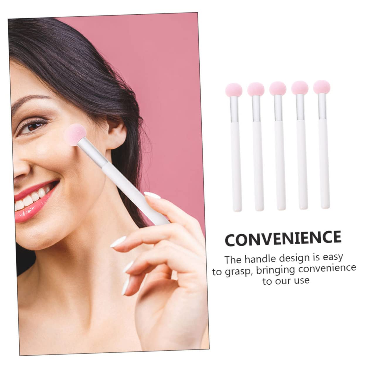 FRCOLOR 5 Set Di Strumenti Per Il Trucco Spugna Per Doppia Faccia Per Un'applicazione Liscia E Uniforme Spugna Per Il Trucco Di Bellezza 5 Pezzi*5