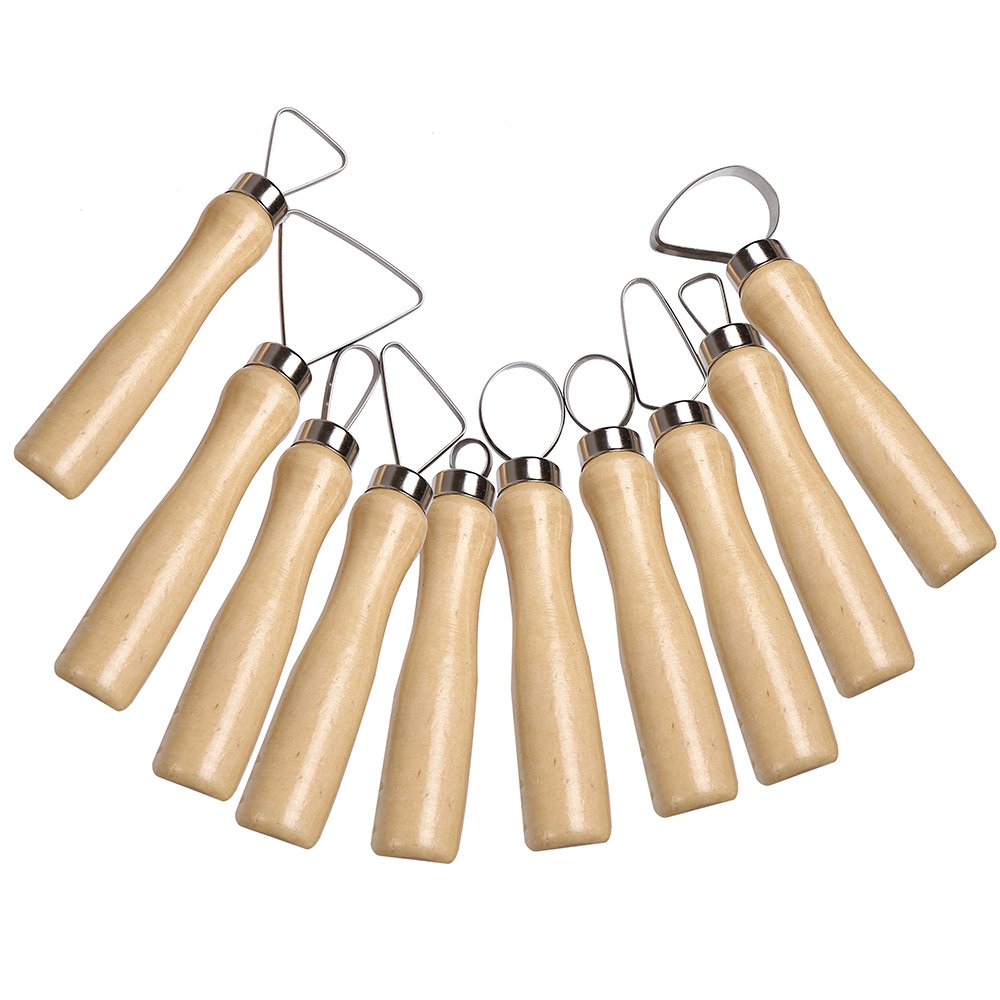 10pcs Carvers Clay Sculpture Pottery Tools Set Modelling Carving Clay Art DIY