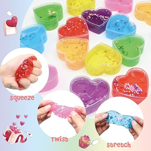 Miniatura 6 de Regalos del día de San Valentín para el aula de niños, paquete de 28 tarjetas del día de San Valentín con forma de corazón para niños, regalo de