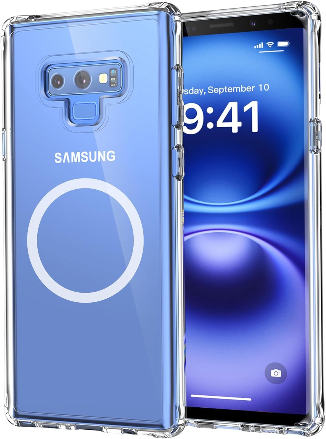 JGD PRODUCTS Magnetic Case for Samsung Galaxy Note 9 Compatible