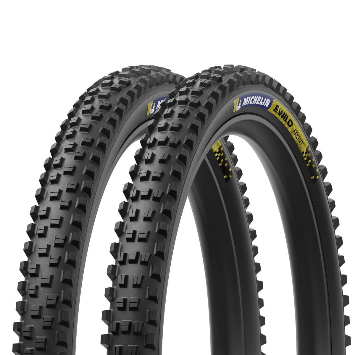 MICHELIN - Lot de 2 Pneus VTT E-Wild Tubeless Ready ou TS pour VTTAE Avant et/ou Arrière Disponible en Plusieurs Dimensions et Configurations