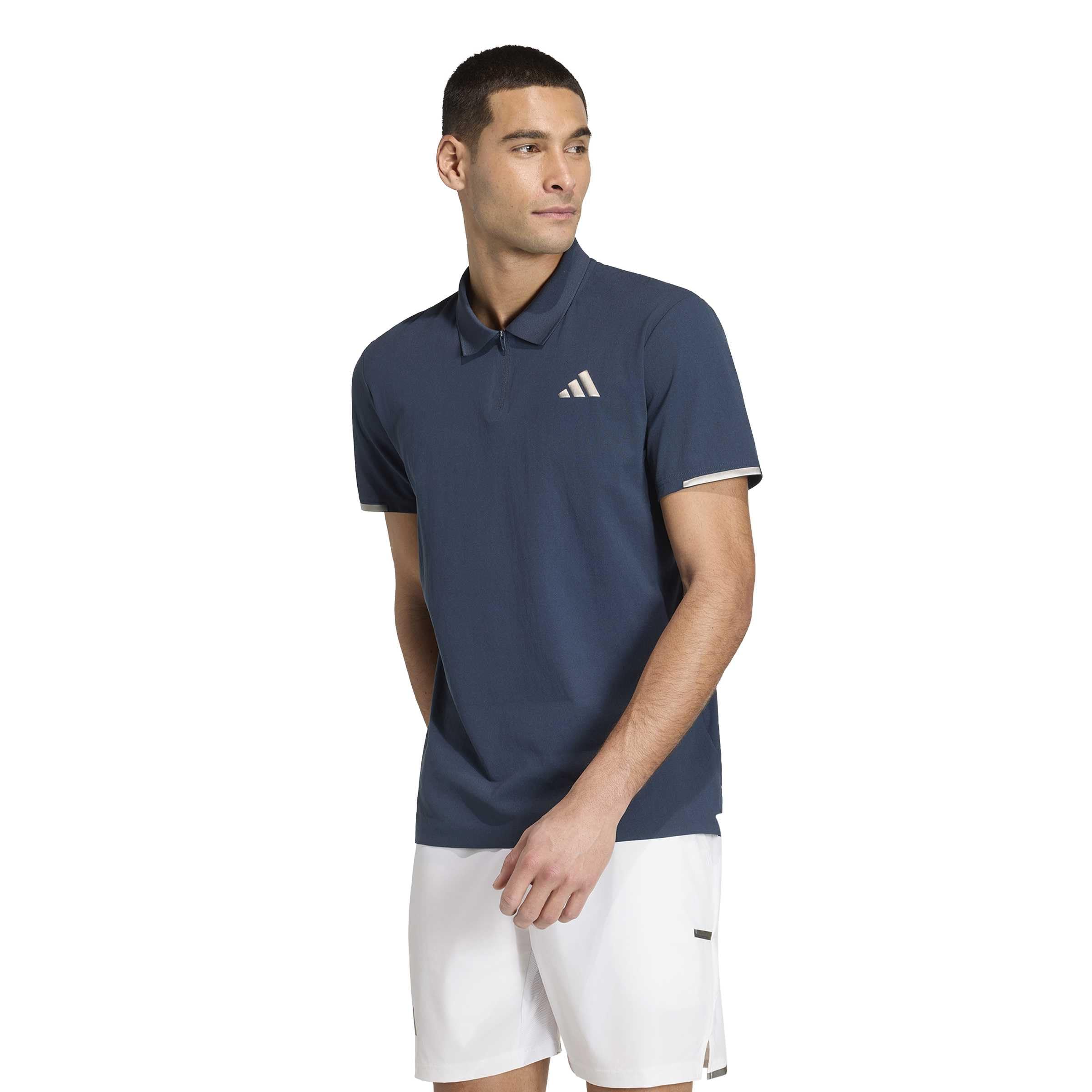 adidas Hombre Climacool+ Tennis Freelift Polo Pro Shirt, Aurora Ink, L