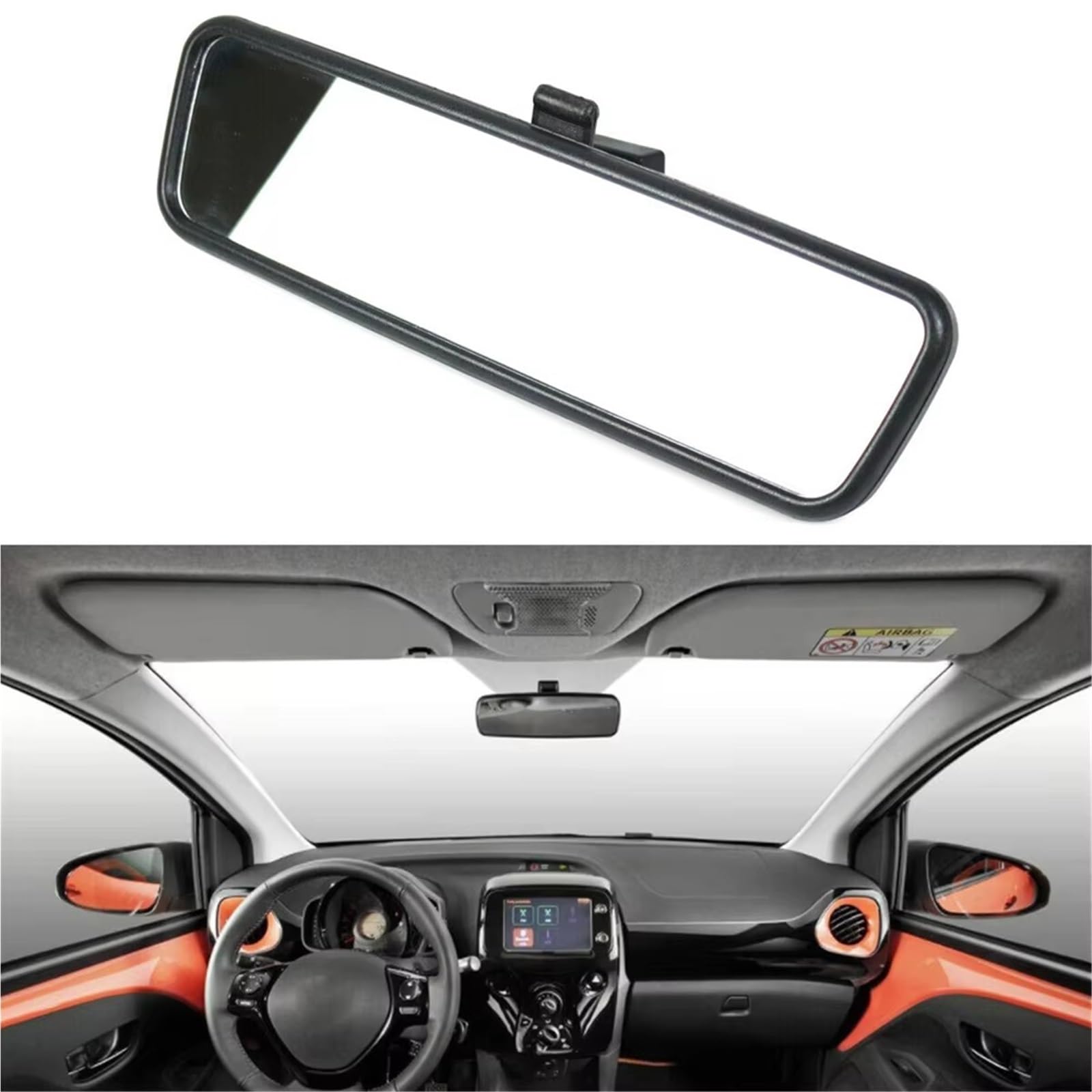 RüCkspiegel Couvercle intérieur en verre pour Peugeot 814842